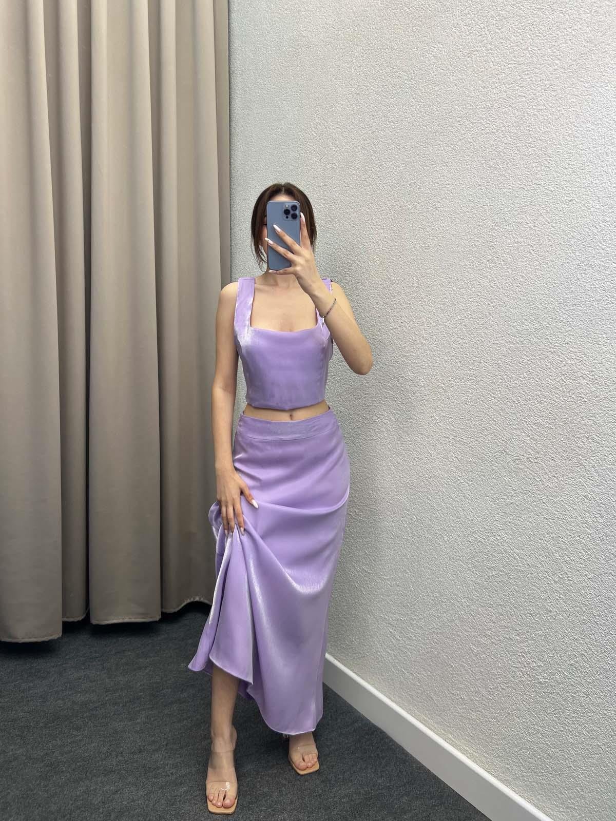 Domino Pembe Saten İkili Takım