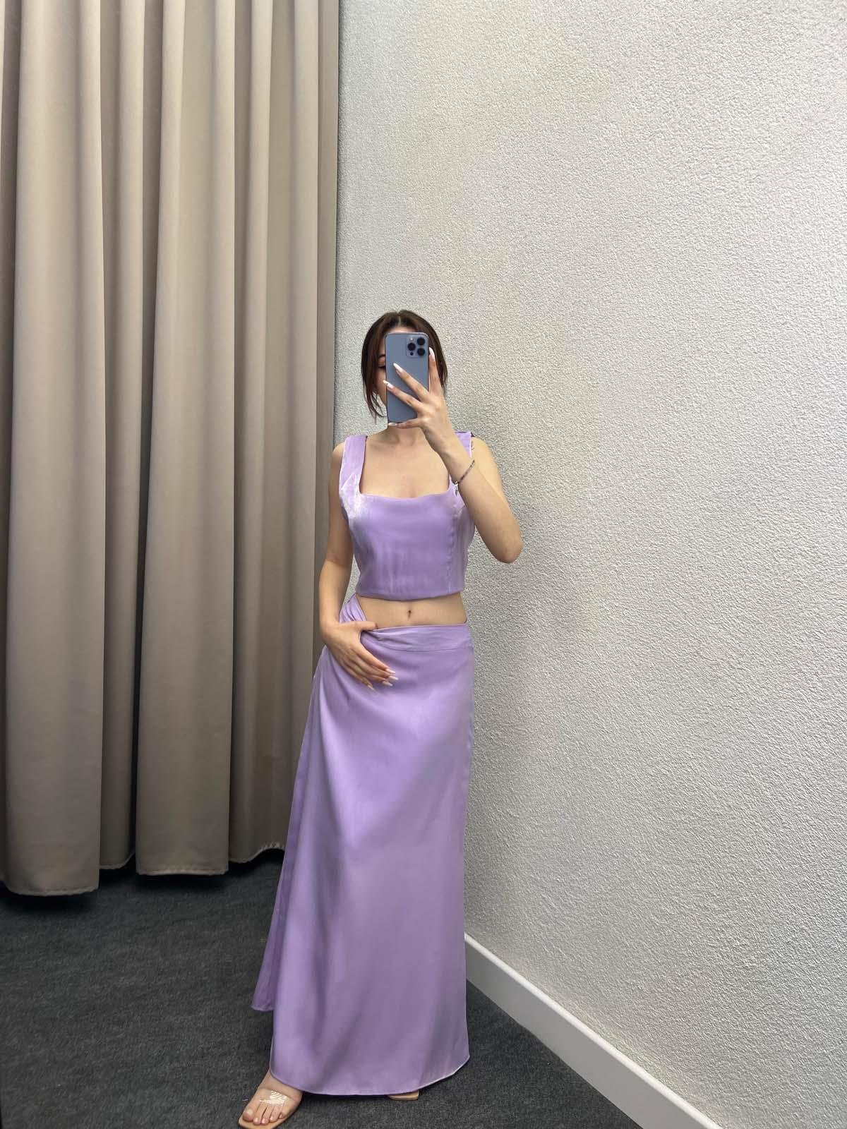 Domino Pembe Saten İkili Takım