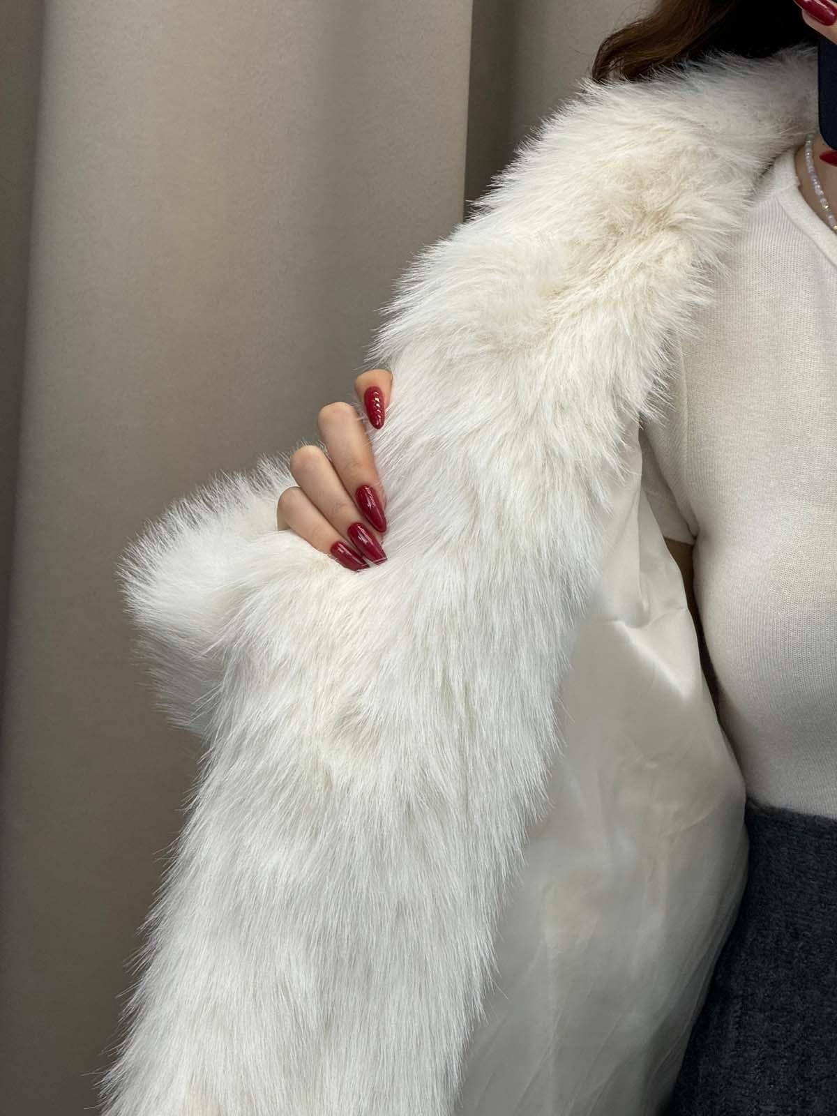 Foggia Şal Yaka Siyah Beyaz Ceket