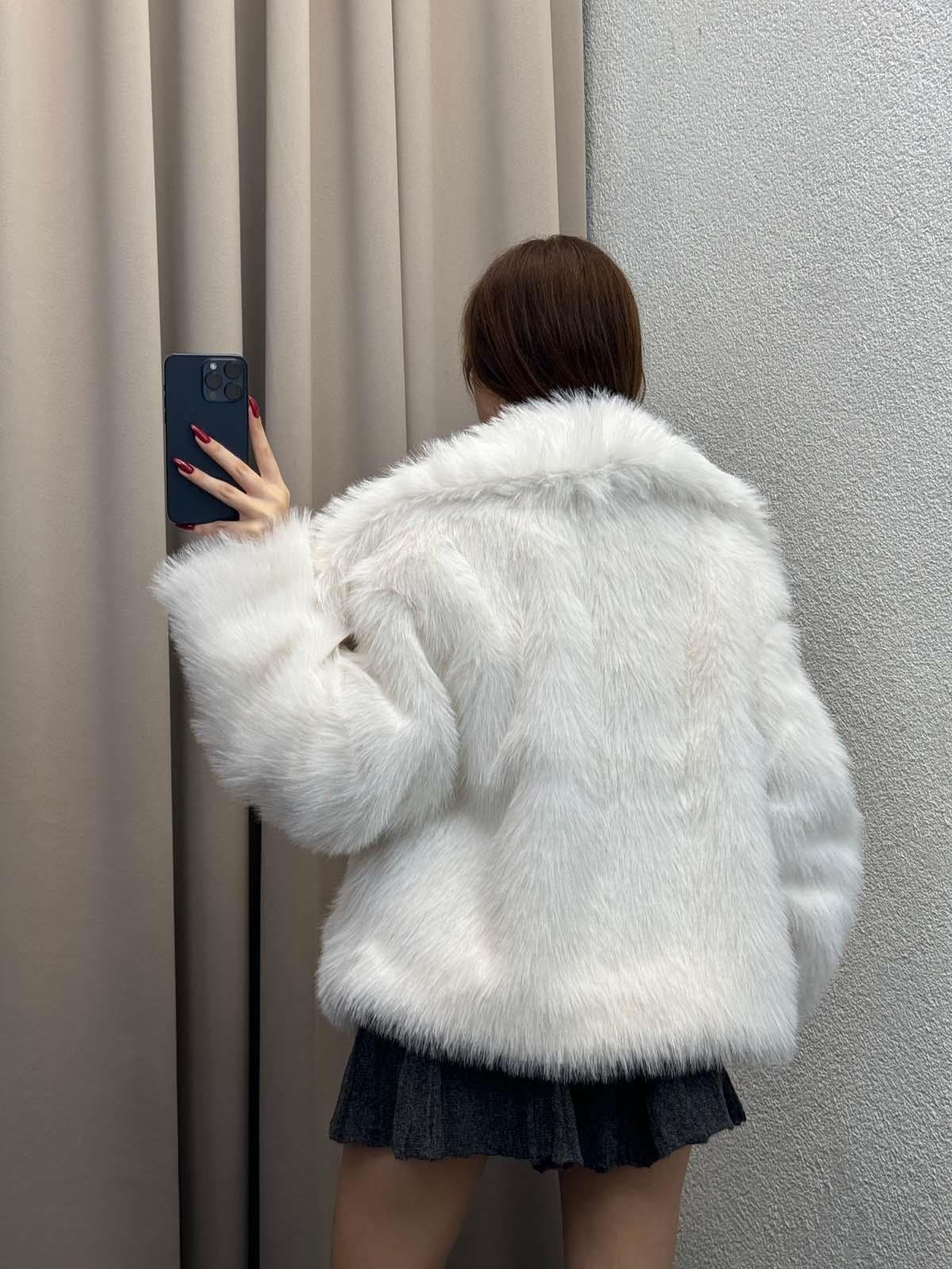 Foggia Şal Yaka Siyah Beyaz Ceket