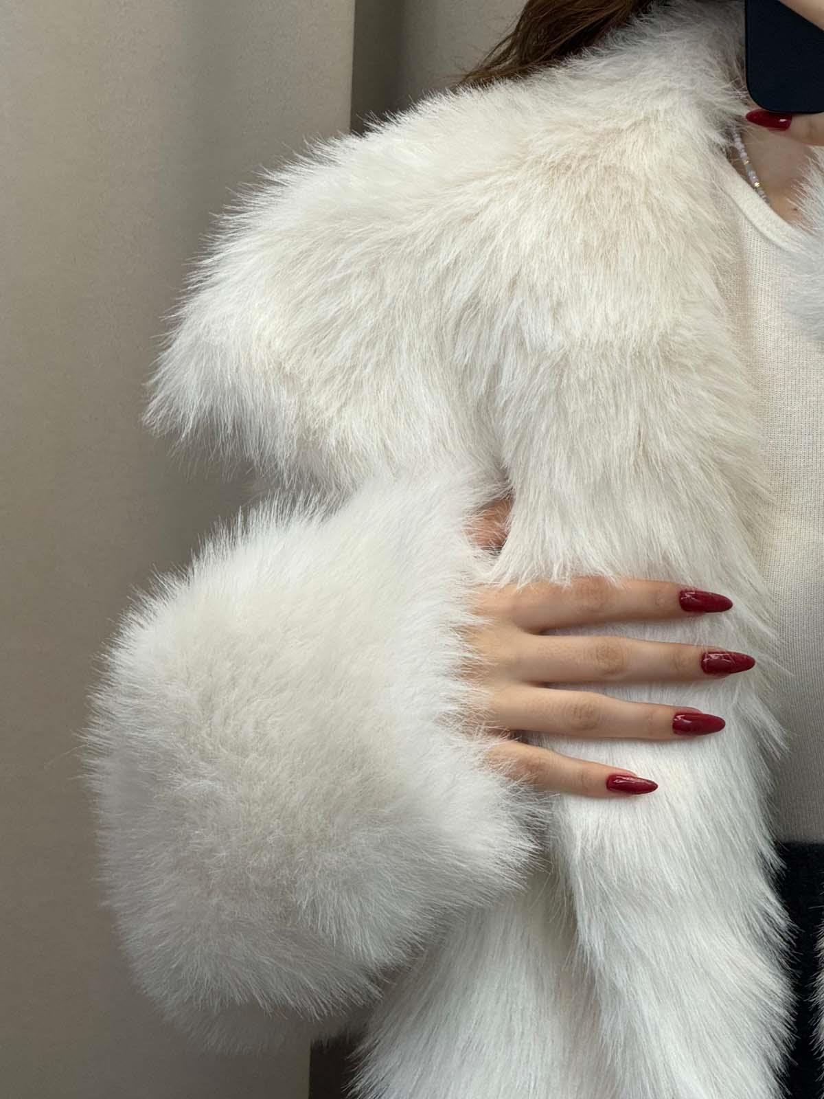 Foggia Şal Yaka Siyah Beyaz Ceket