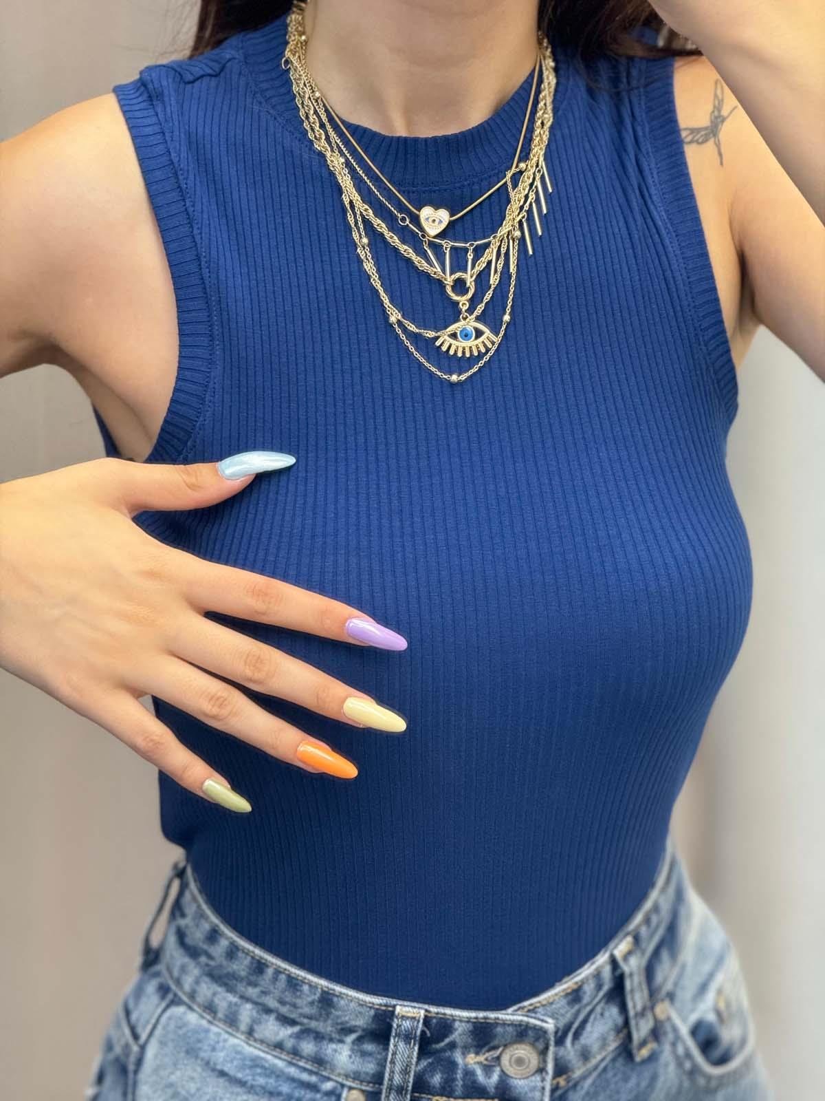Gems Halter Yaka Saks Atlet