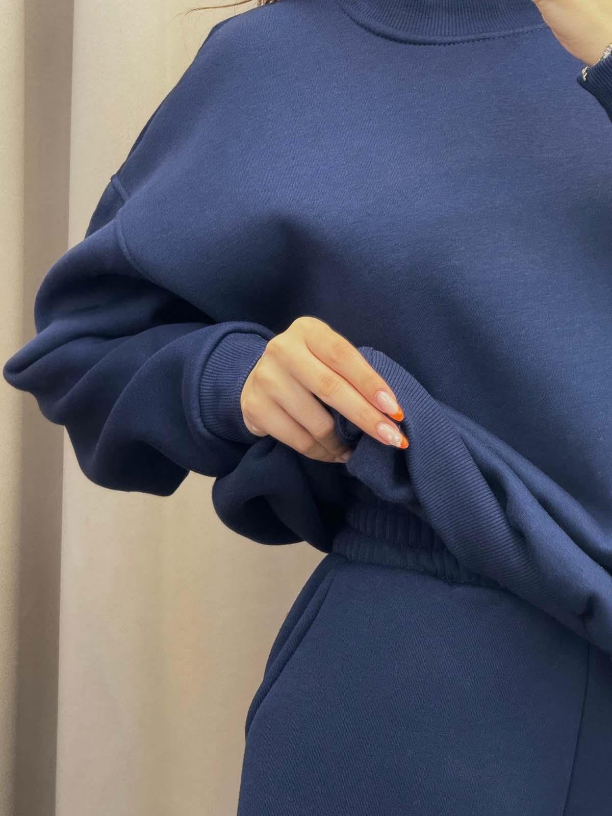 Hola Üç İplik Şardonlu Lacivert Eşofman Takım