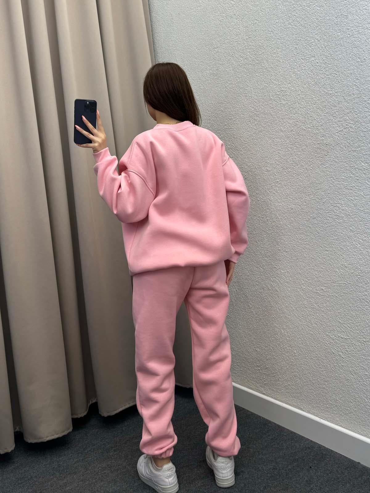 Hola Üç İplik Şardonlu Pembe Mavi Eşofman Takım