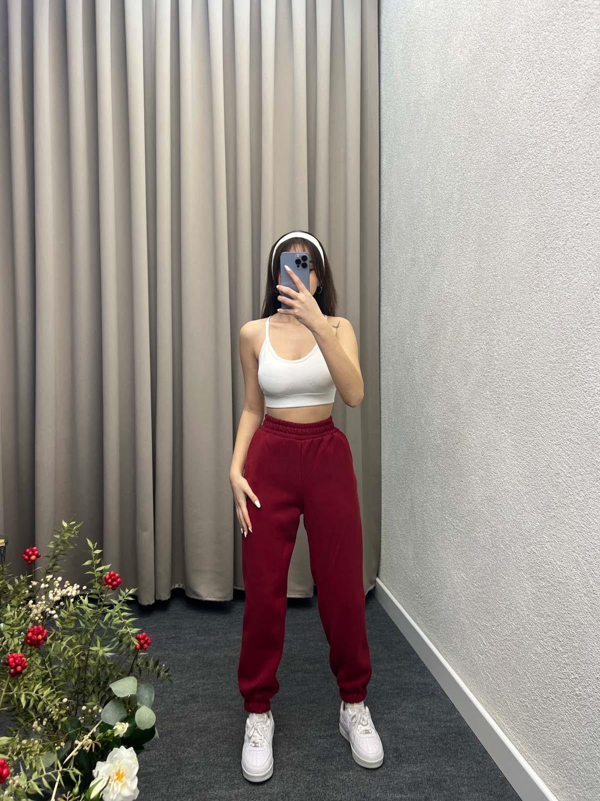 Jey Üç İplik Şardonlu Gri Jogger