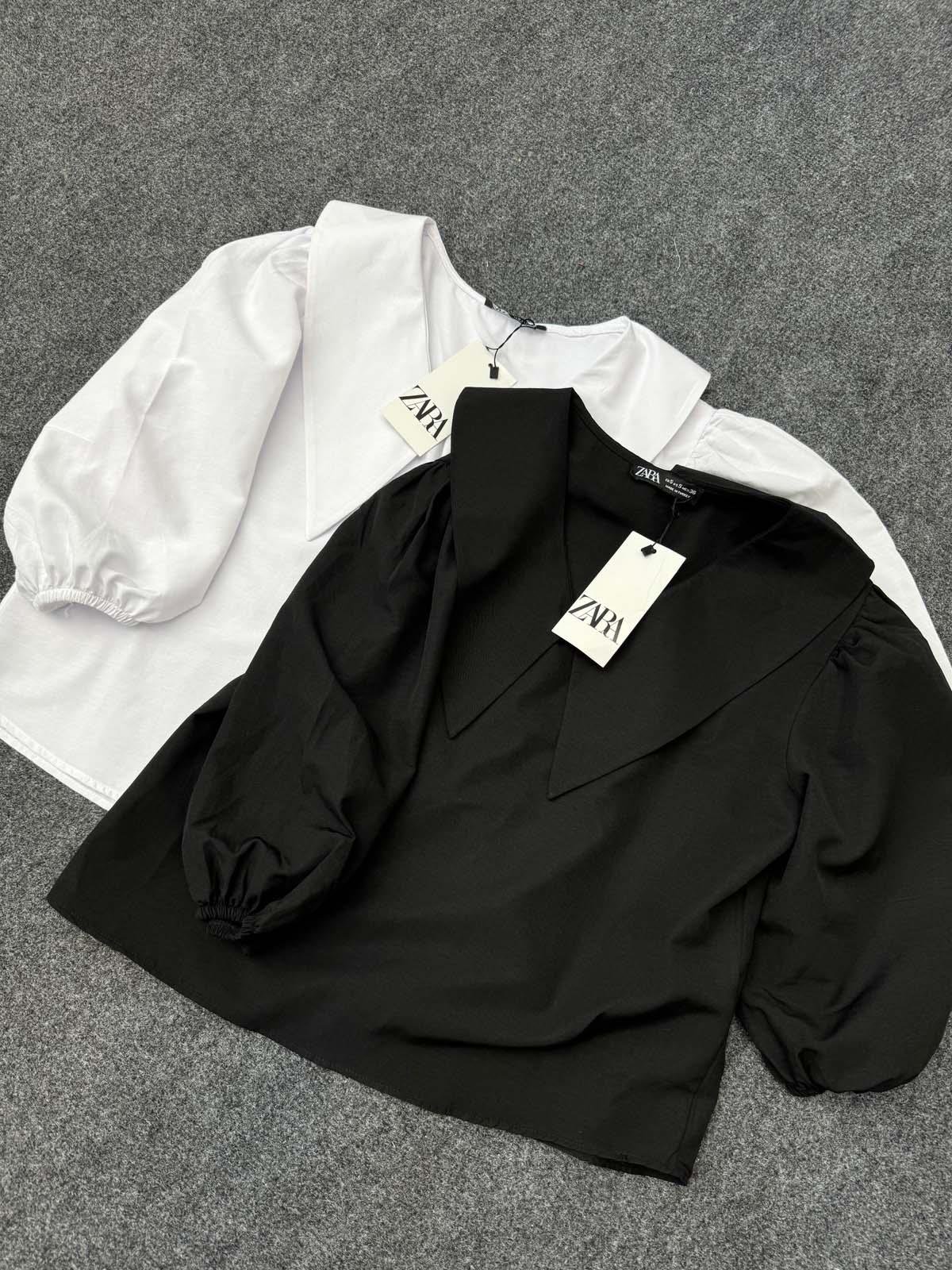 Lady Bebe Yaka Siyah Gömlek