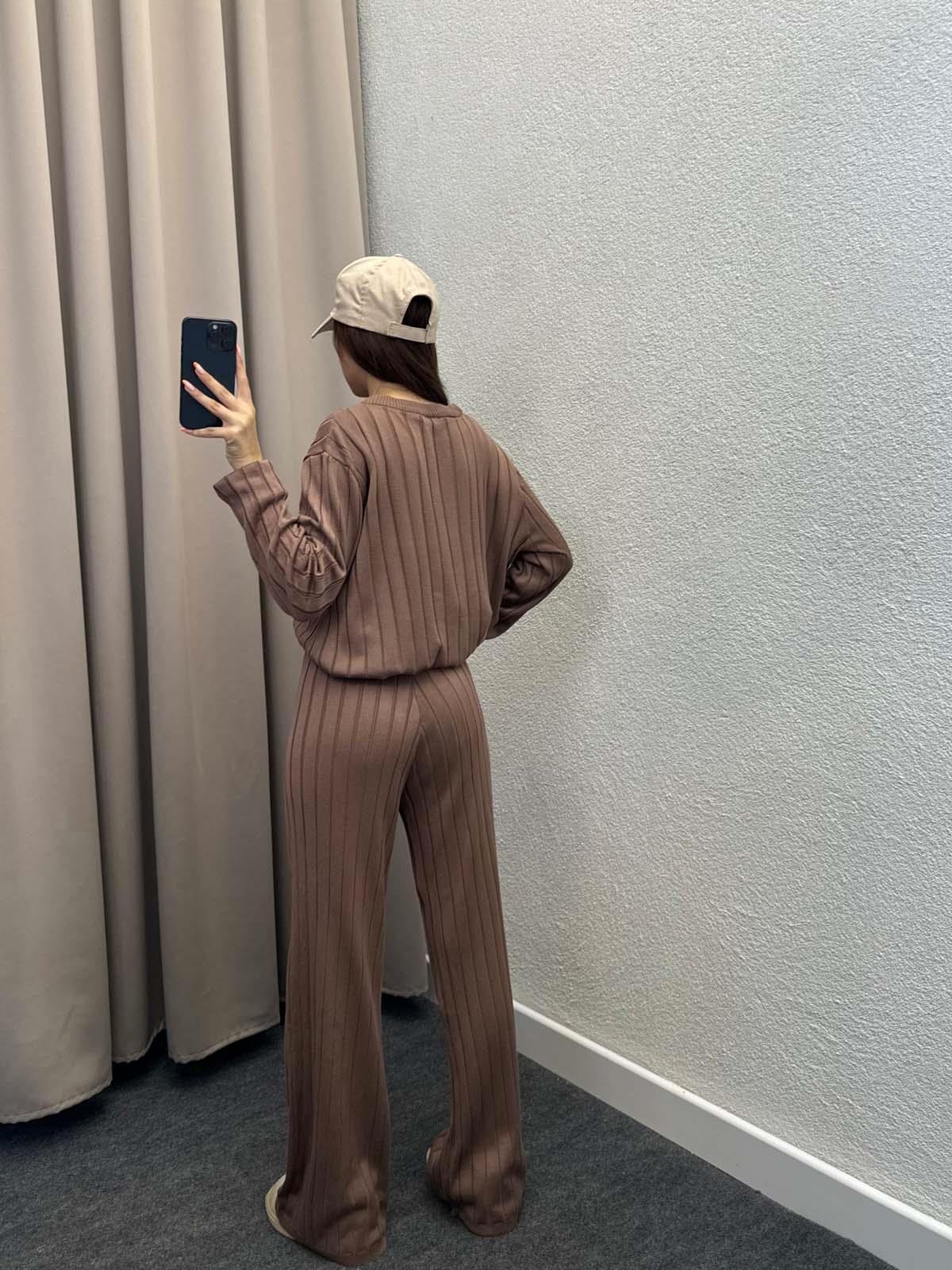 Laer Bej Fitilli Triko Takım