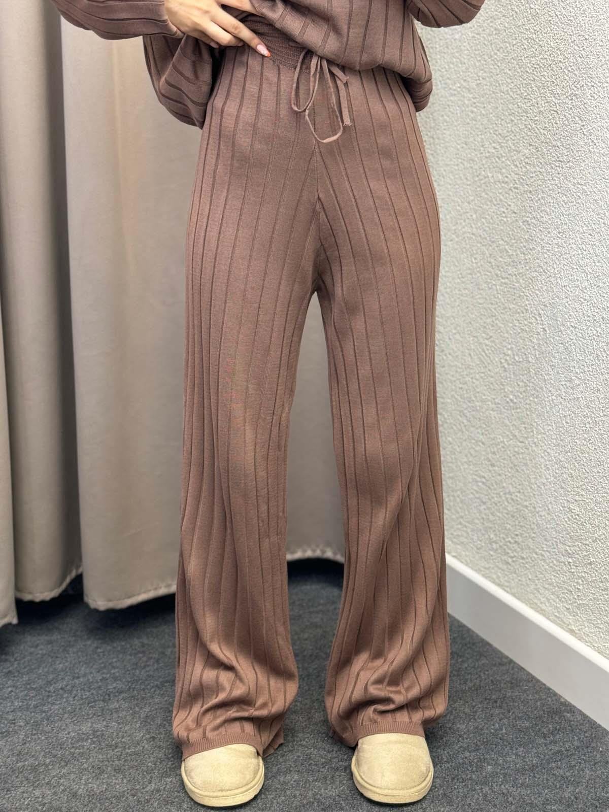 Laer Bej Fitilli Triko Takım