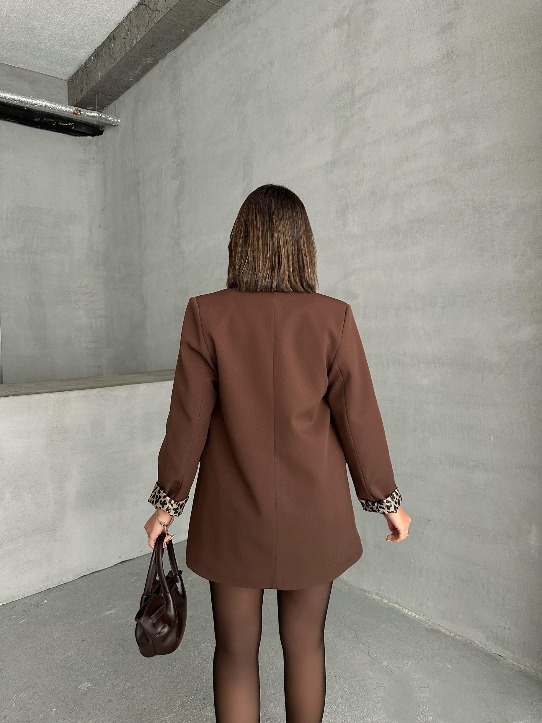 LEOPAR ASTARLI BLAZER CEKET 