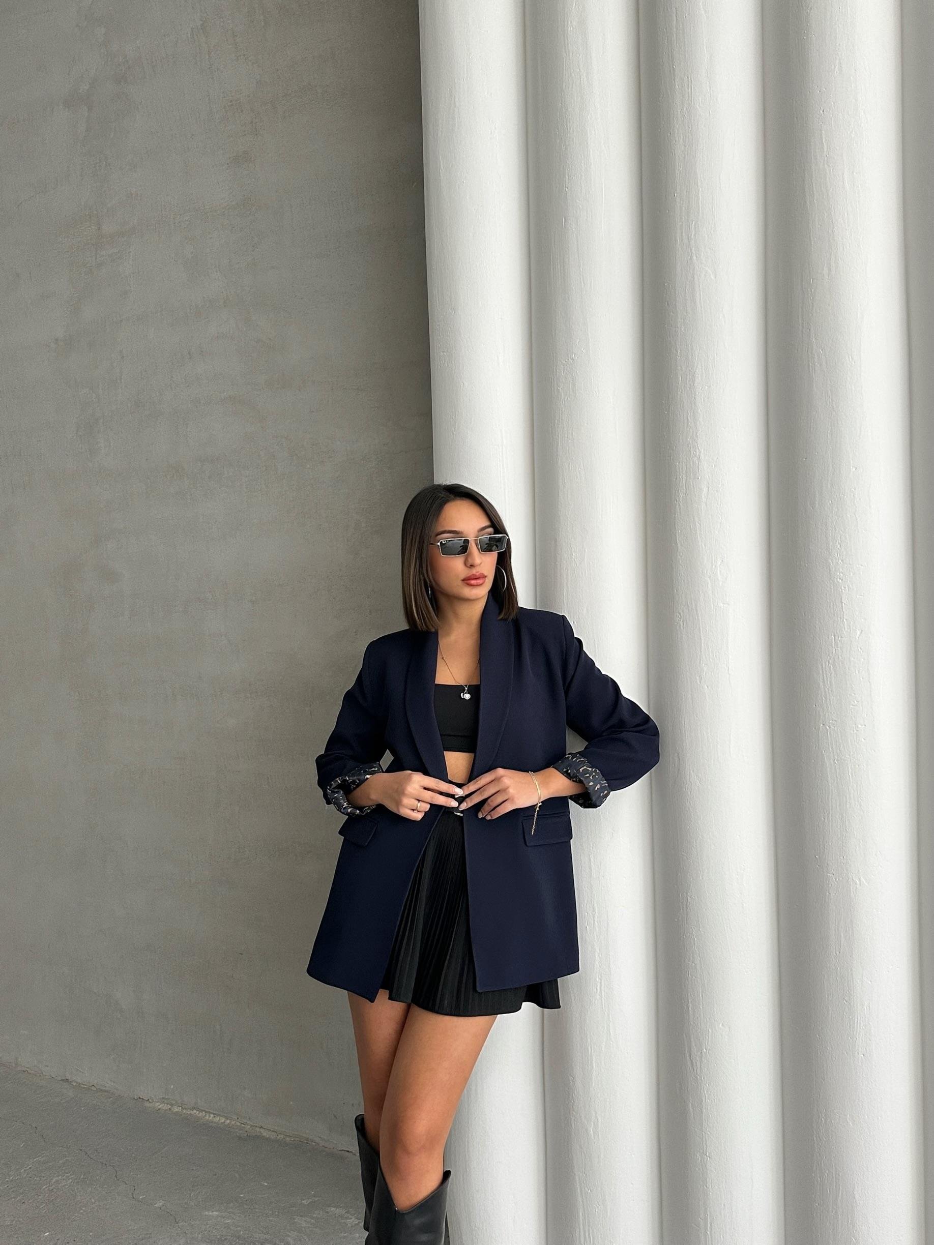 LEOPAR ASTARLI BLAZER CEKET