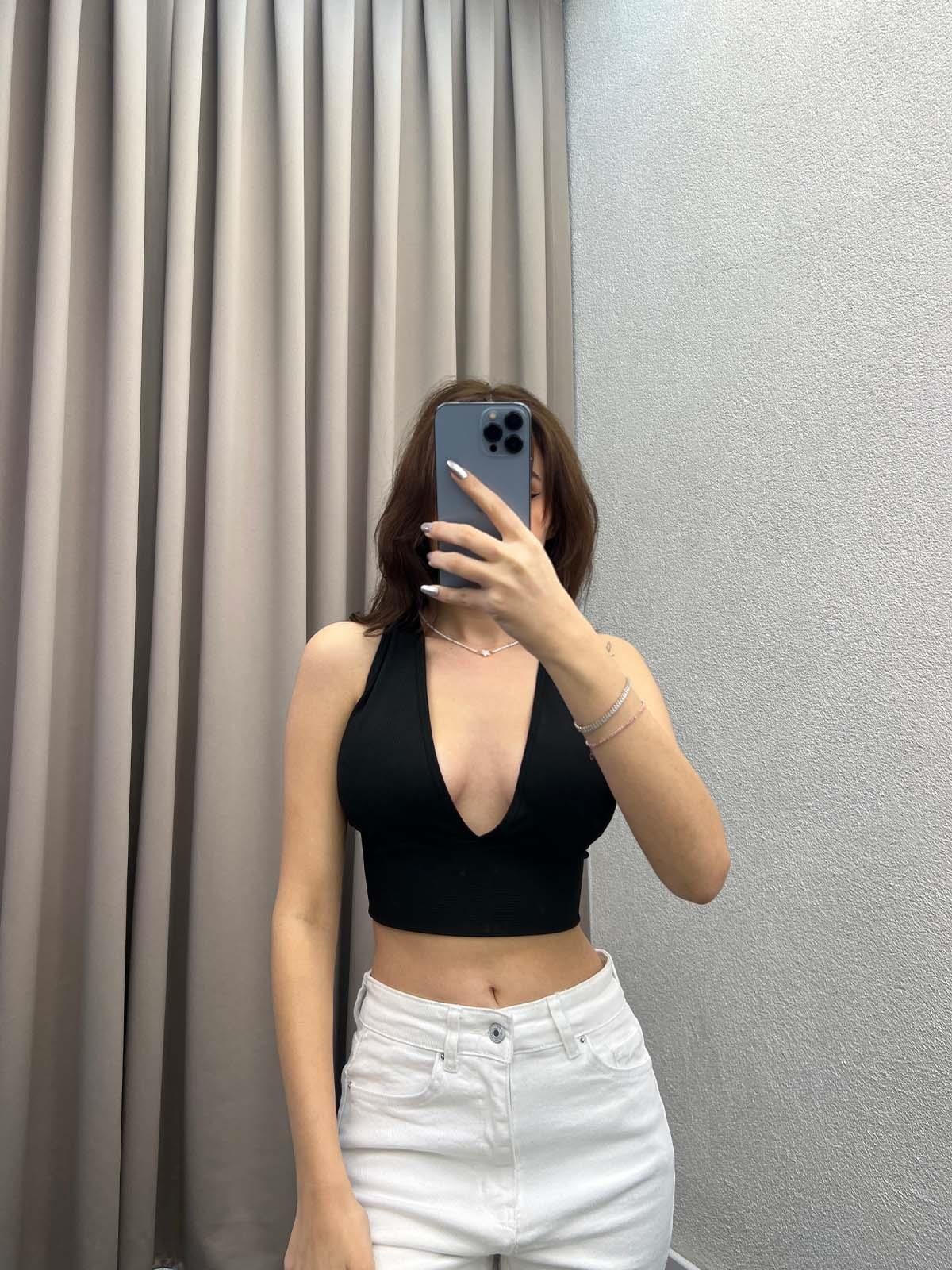 Liva Siyah Fitilli Crop