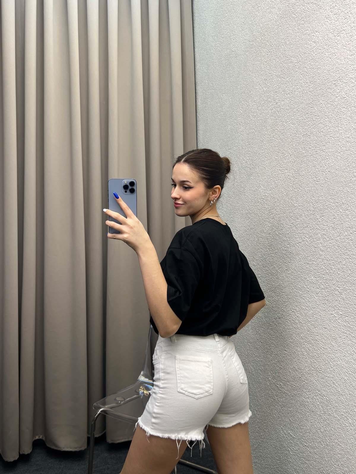 Love Siyah Oversize Tshirt