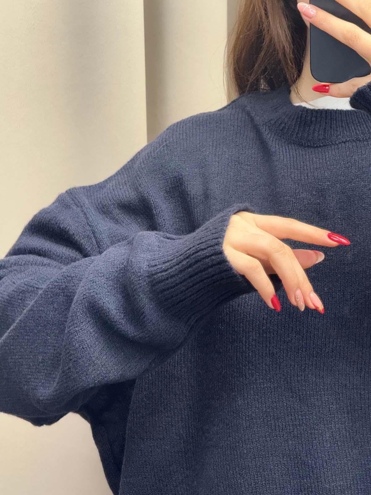 Massimo Dutti Lacivert Kazak