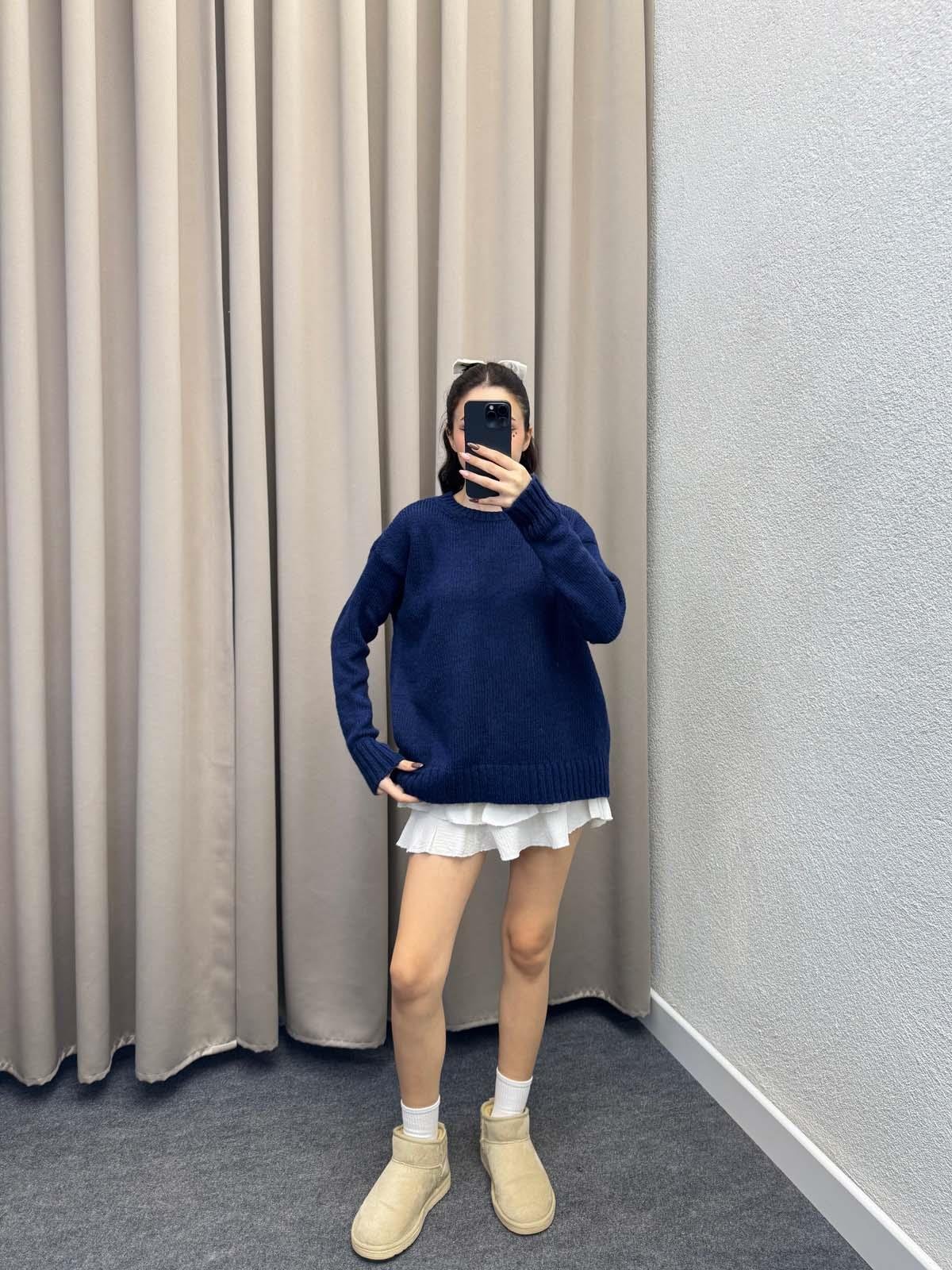 Massimo Dutti Model Lacivert Kazak