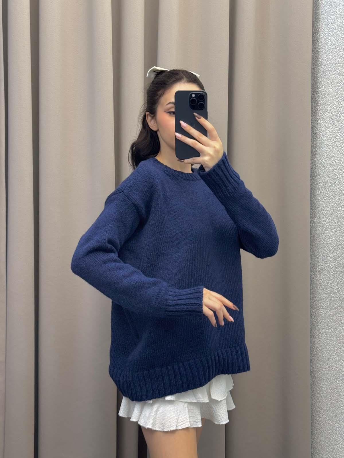 Massimo Dutti Model Lacivert Kazak