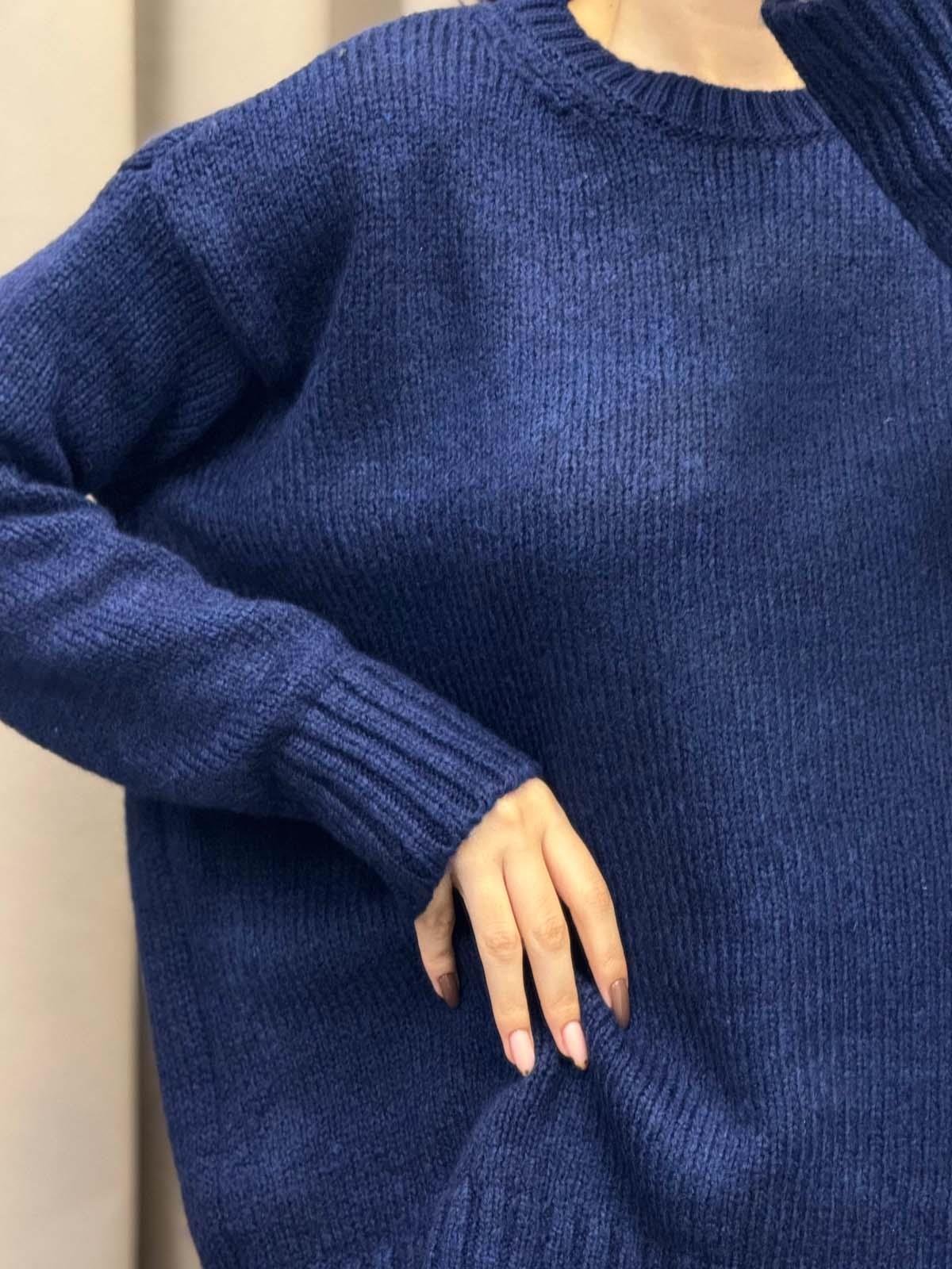 Massimo Dutti Model Lacivert Kazak