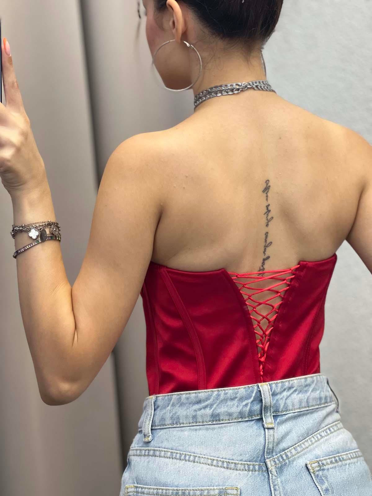 Medusa Bordo Korse Bustiyer