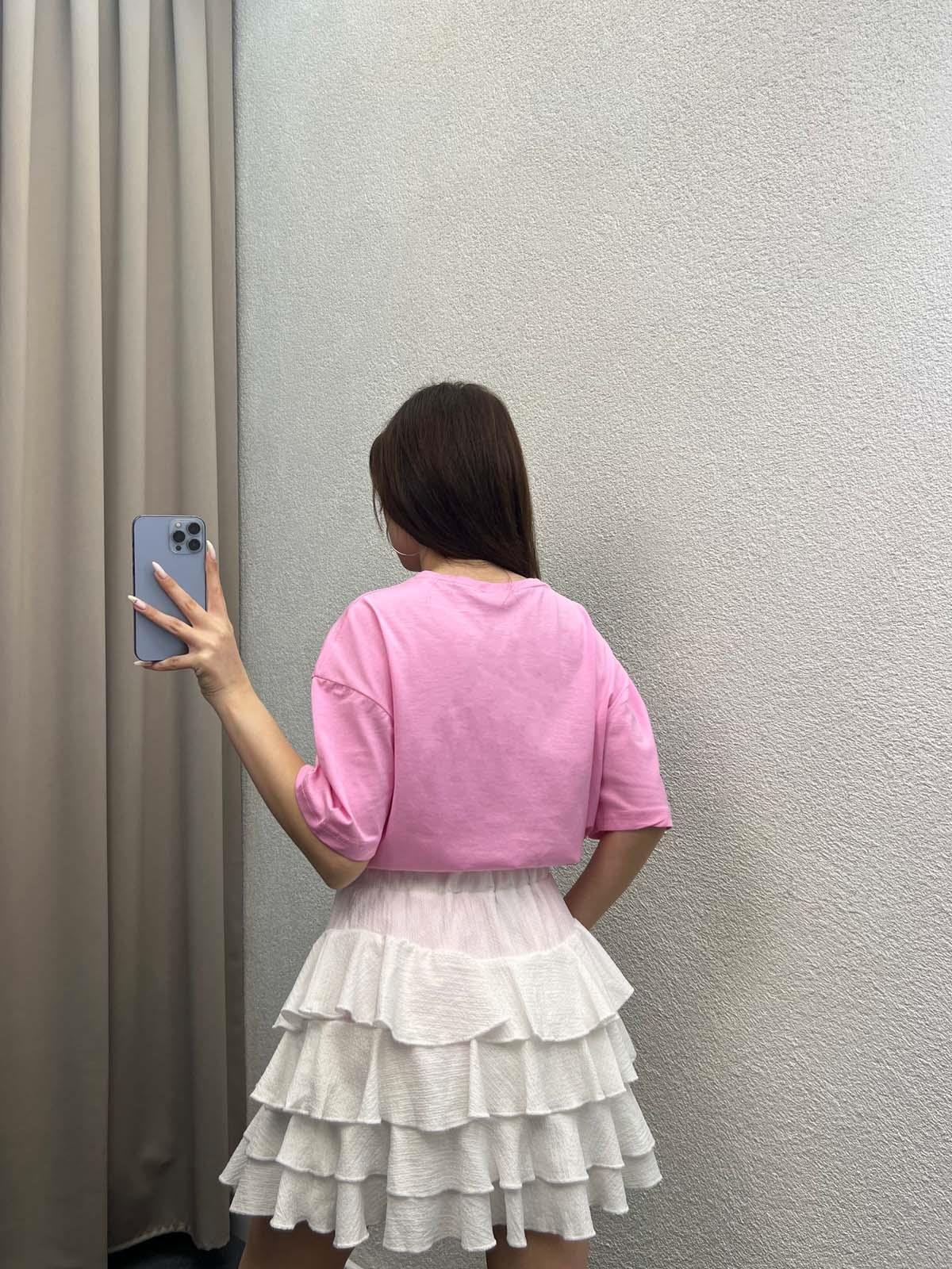 Miuv Pembe Oversize Tshirt