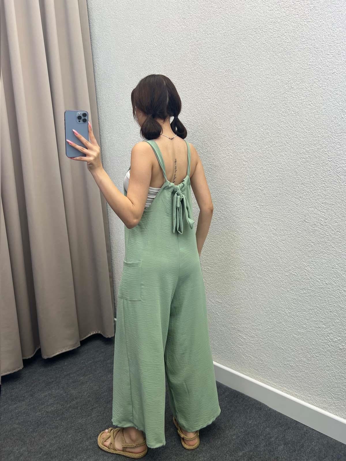Nemty Mint Askılı Tulum