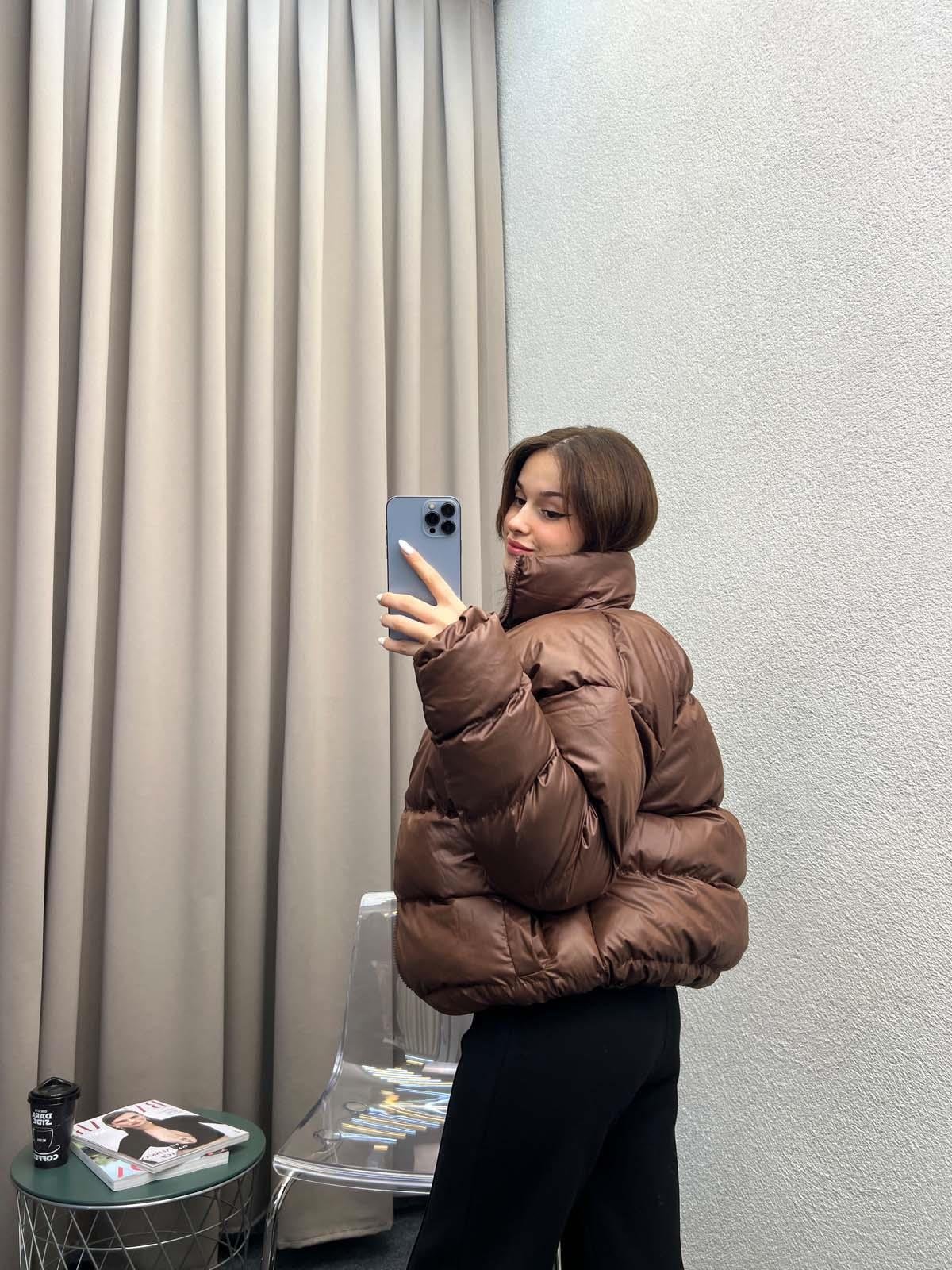 Olivia Kahve Şişme Mont