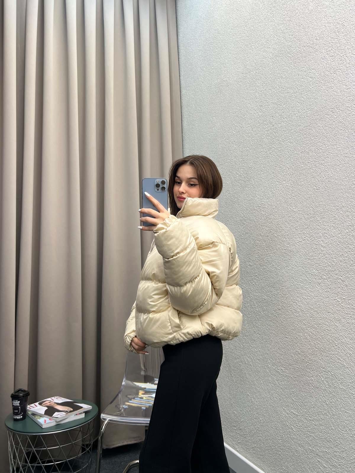 Olivia Krem Şişme Mont