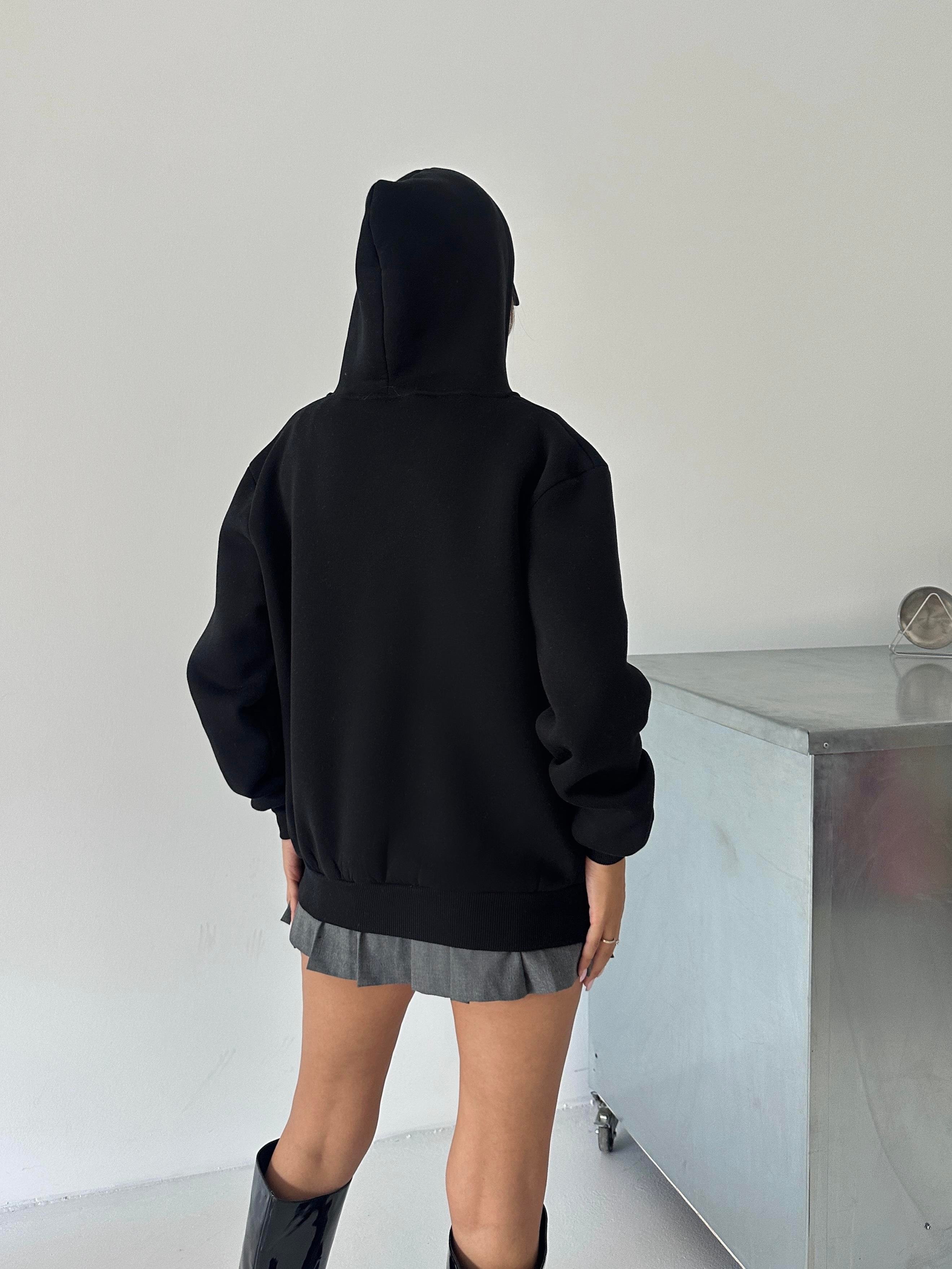 Oversize Kapüşonlu Sweatshirt