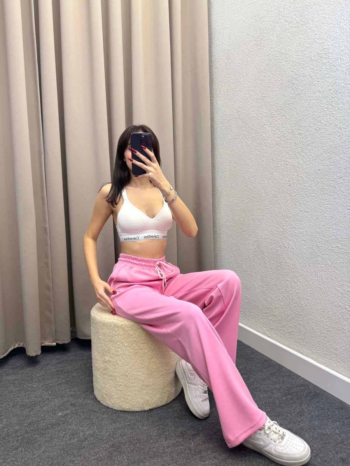 Oys Pembe Modal Palazzo Eşofman Altı