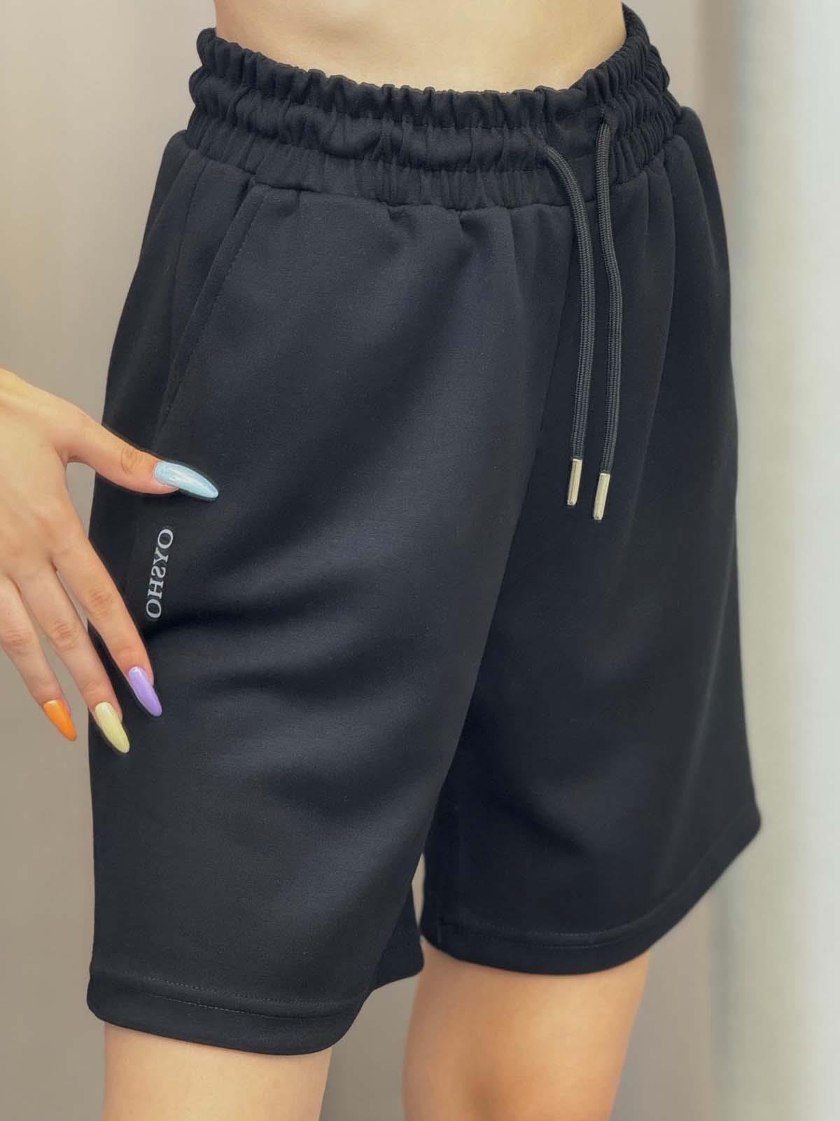 Oysh Siyah Modal Şort