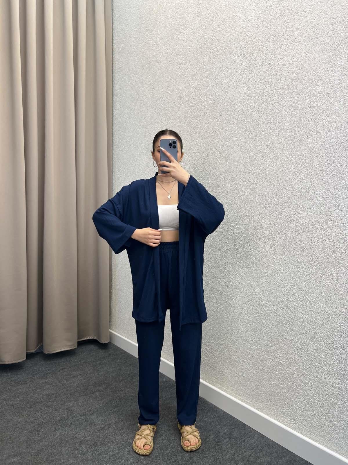 Pena Lacivet Gofre Kimono Takım