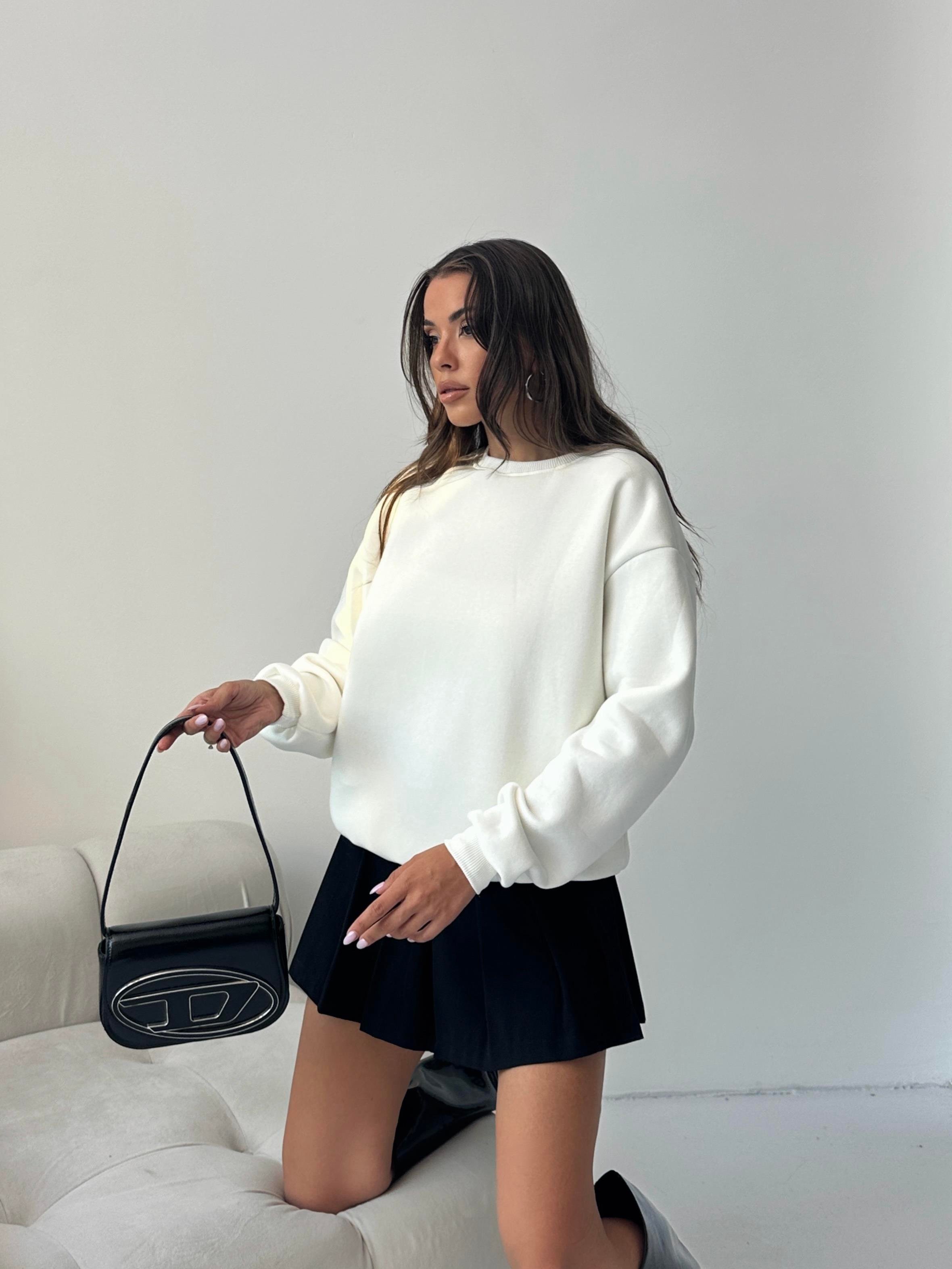 PENYE B.YAKA OVERSİZE KALIP BEYAZ