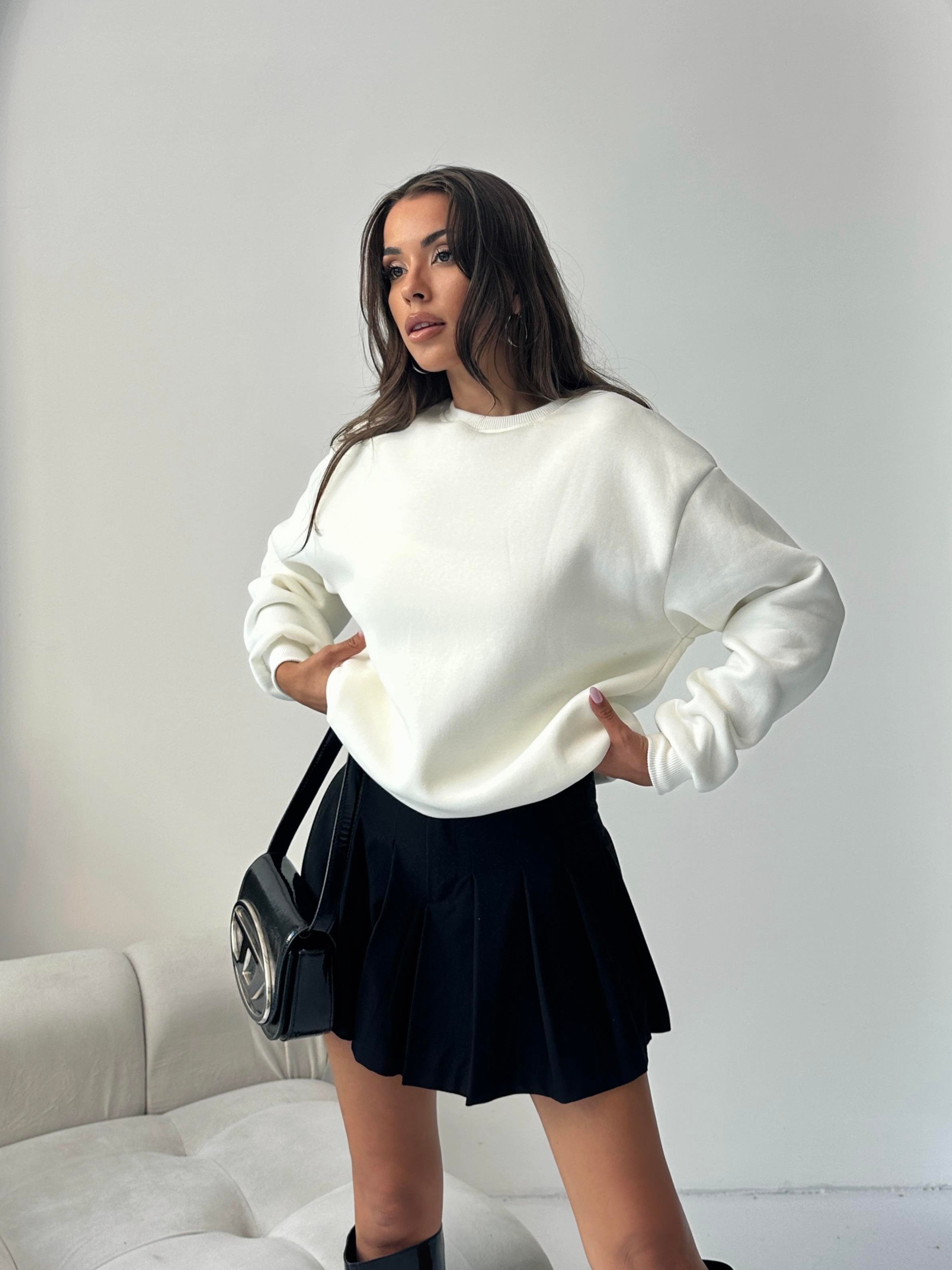 PENYE B.YAKA OVERSİZE KALIP BEYAZ