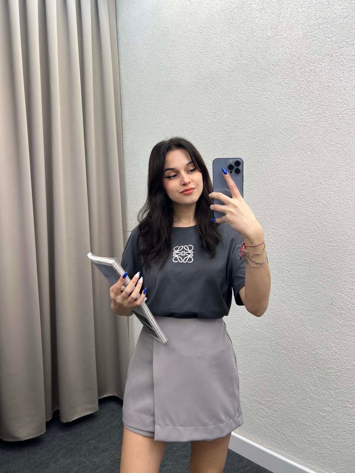 Pina Antrasit Oversize Tshirt