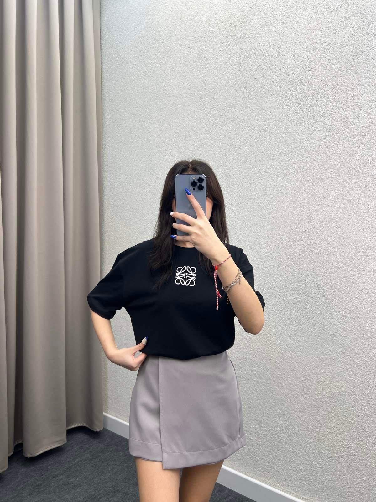 Pina Siyah Oversize Tshirt