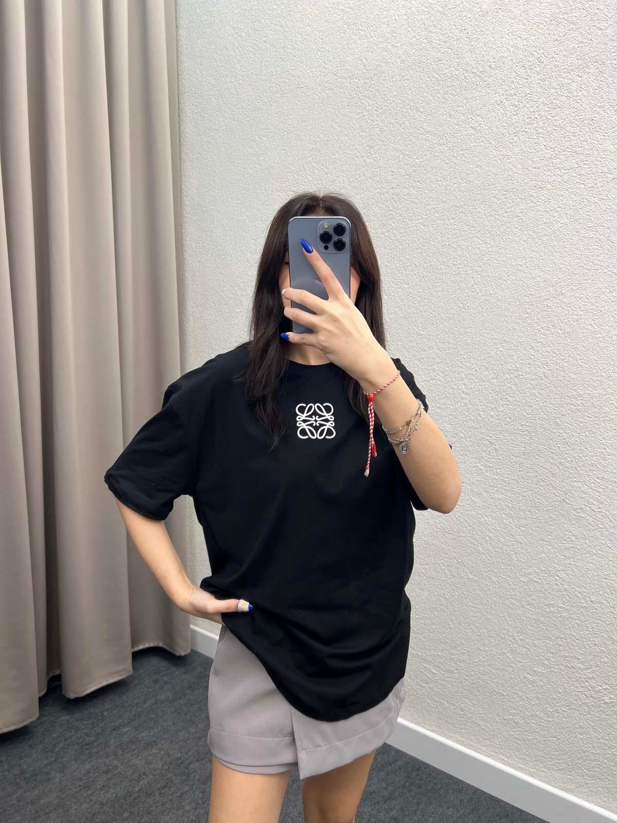 Pina Siyah Oversize Tshirt