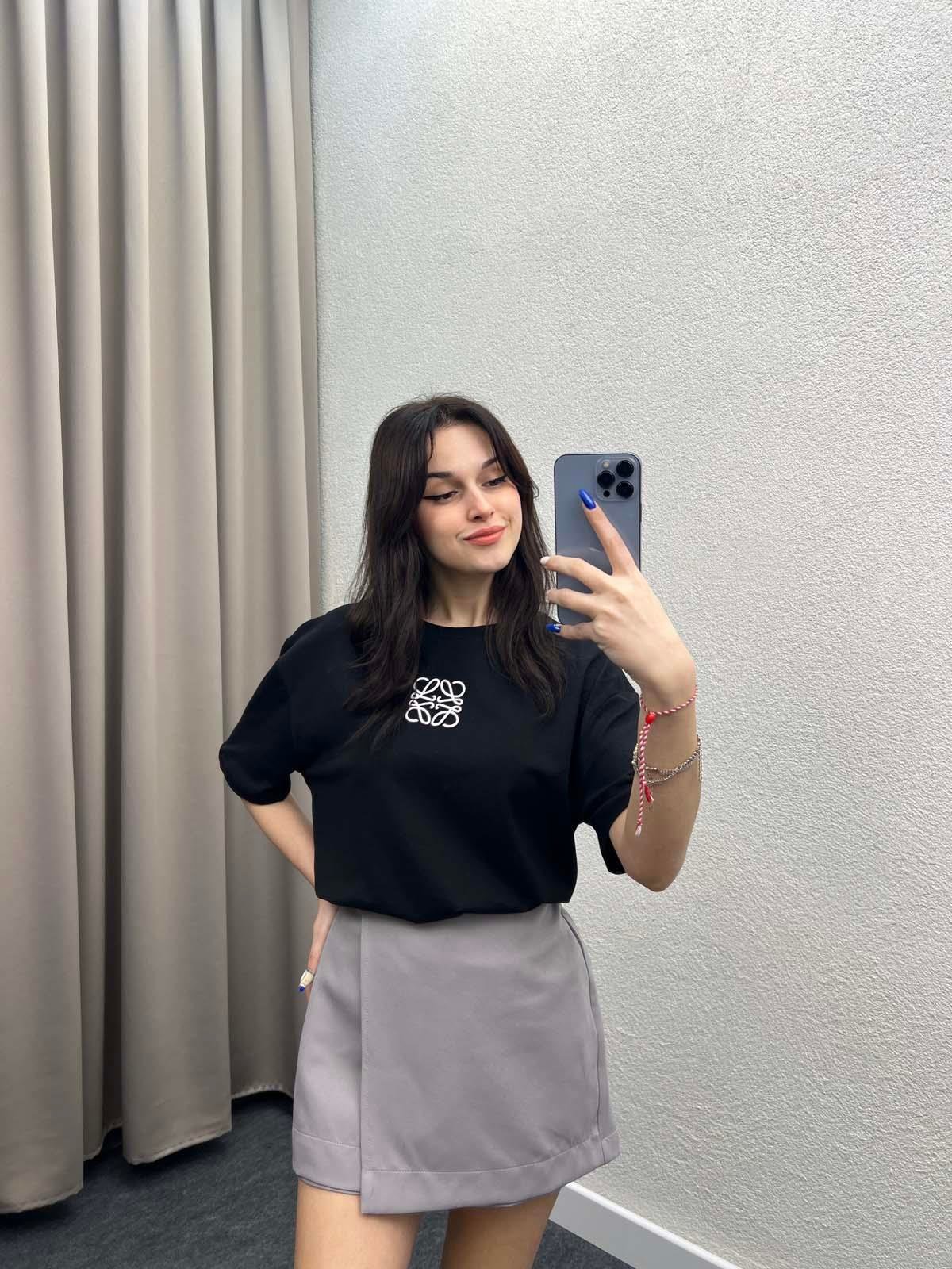 Pina Siyah Oversize Tshirt