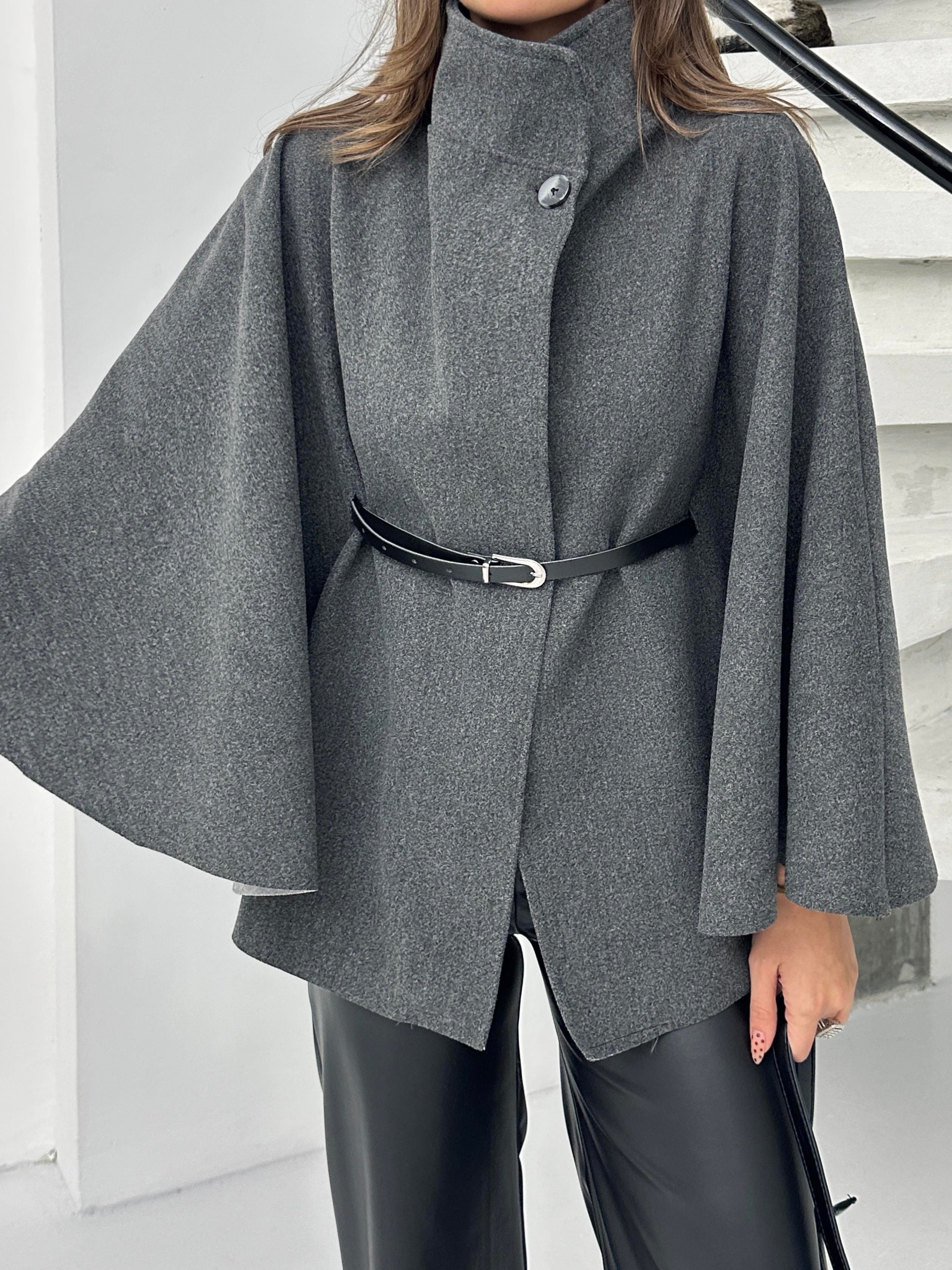 PREMİUM KALİTE İTHAL KAŞE PANÇO FÜME