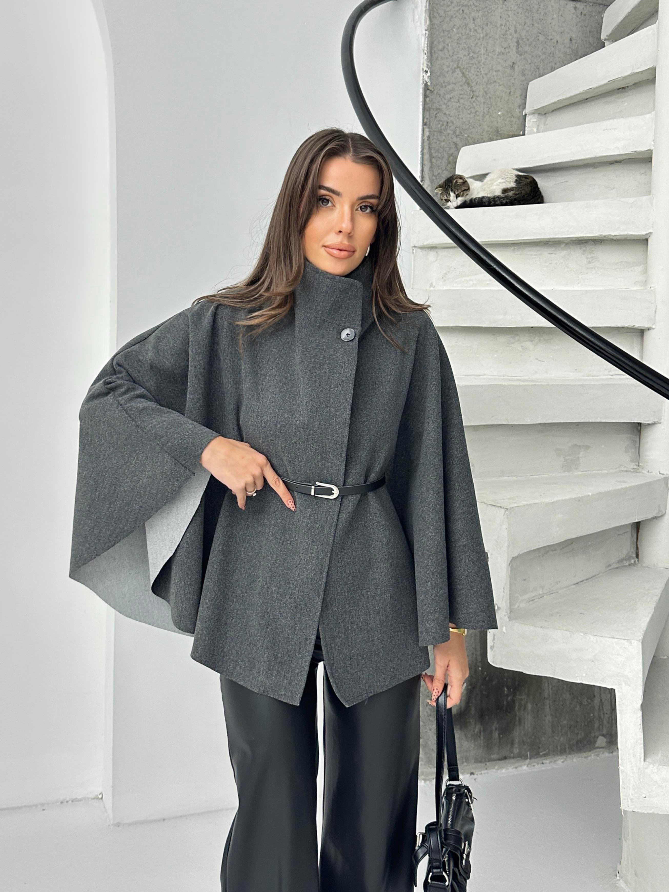 PREMİUM KALİTE İTHAL KAŞE PANÇO FÜME