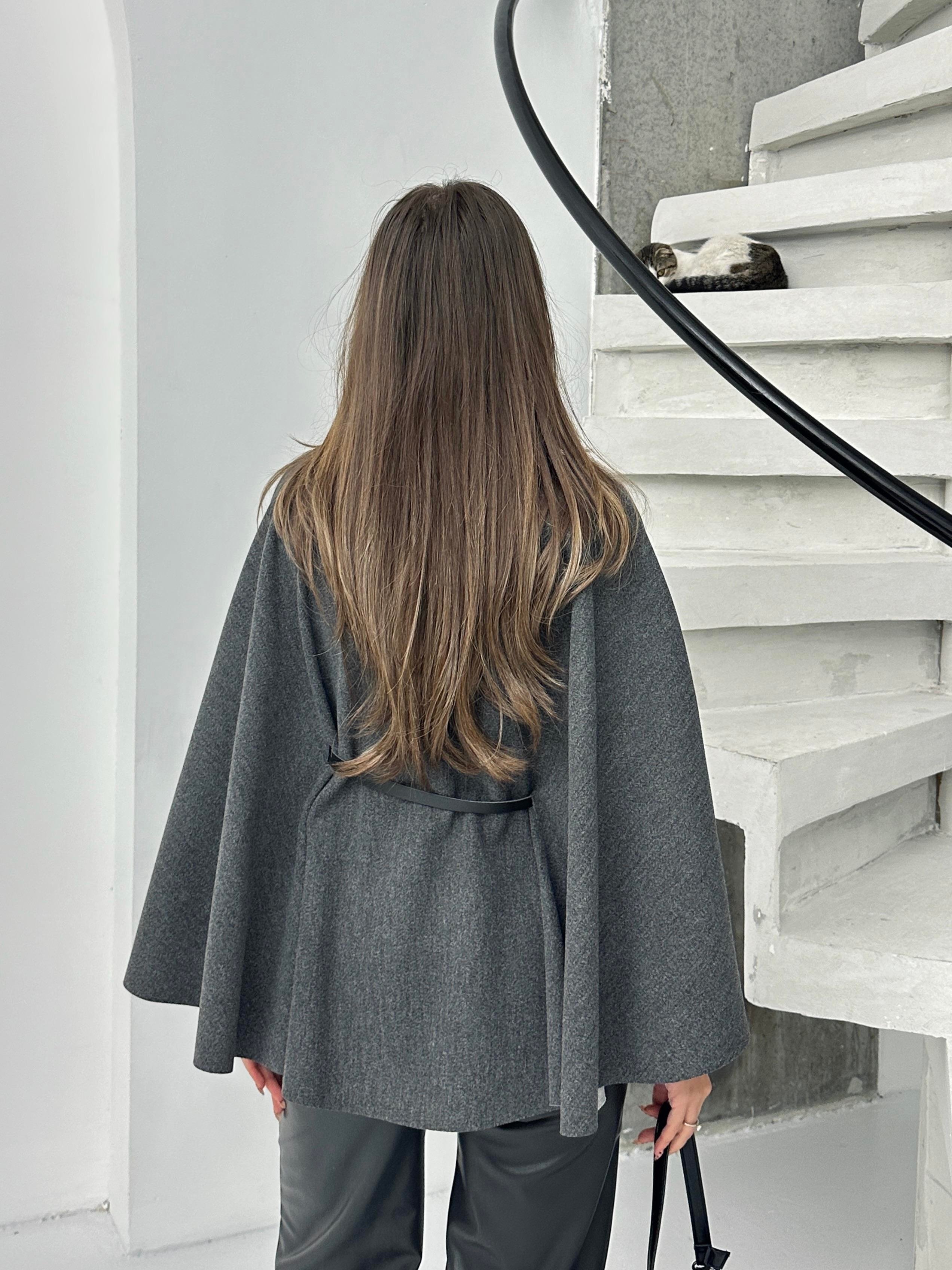 PREMİUM KALİTE İTHAL KAŞE PANÇO FÜME