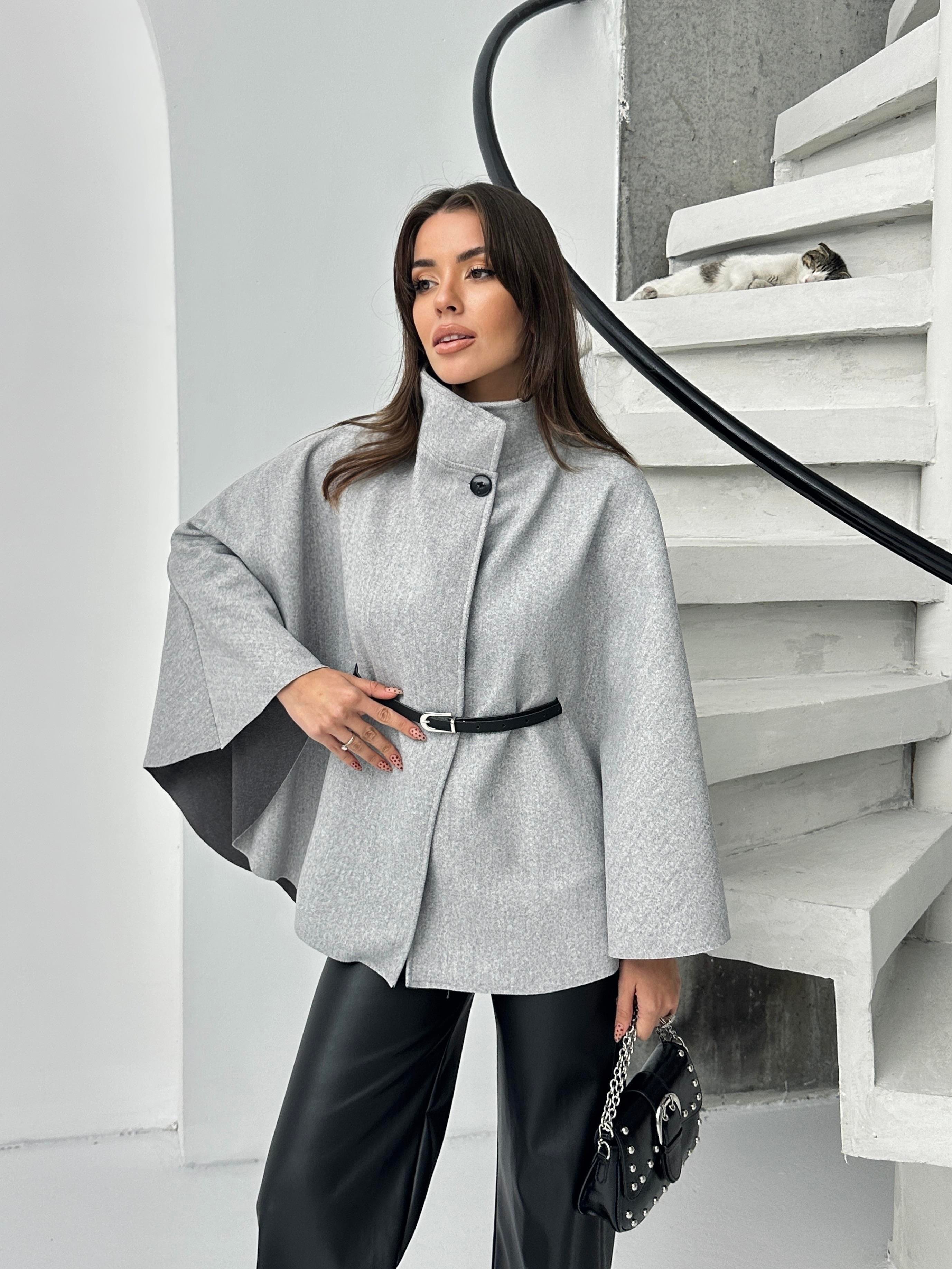 PREMİUM KALİTE İTHAL KAŞE PANÇO GRİ