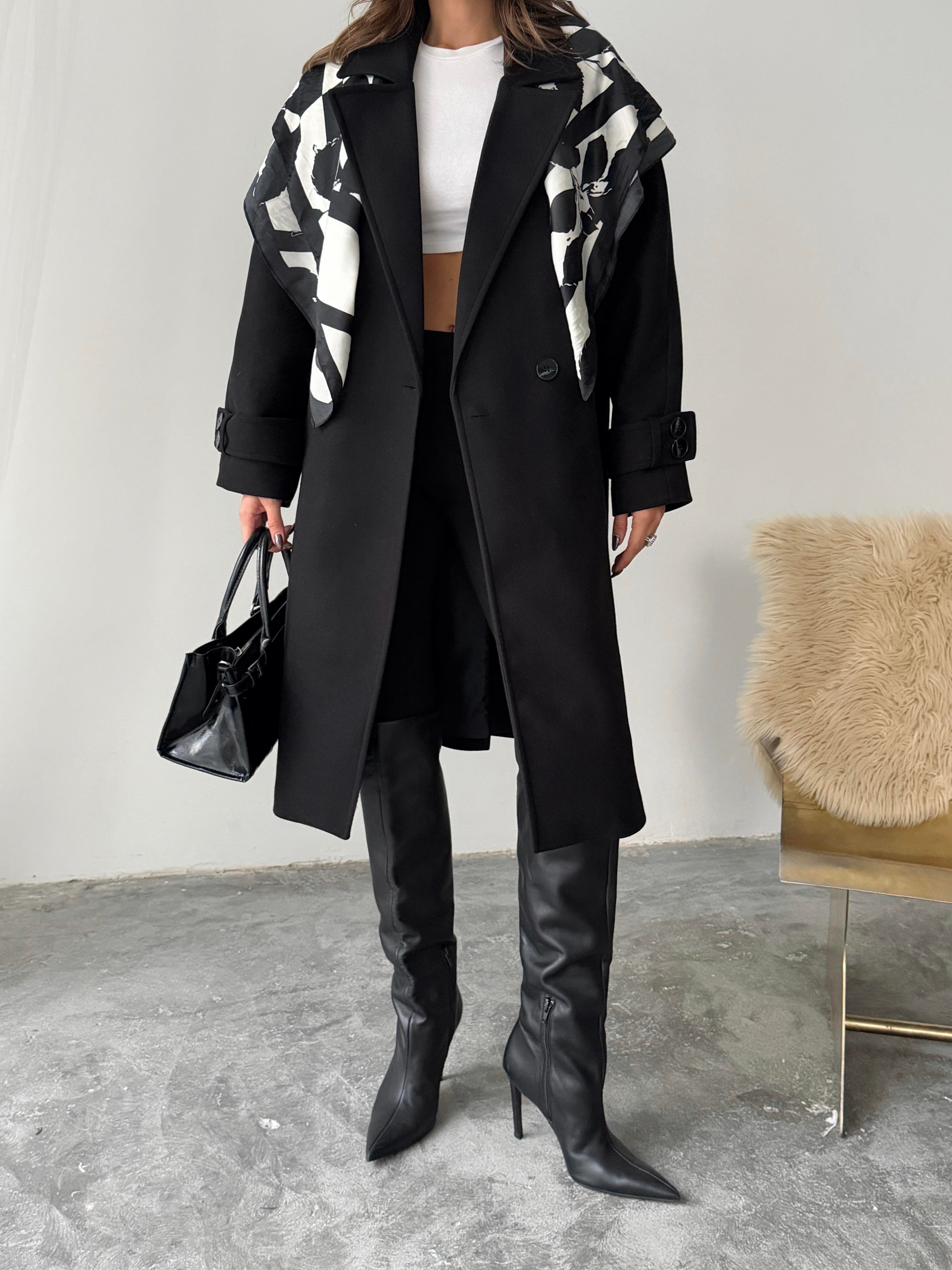 PREMİUM KALİTE KAŞE KABAN SİYAH