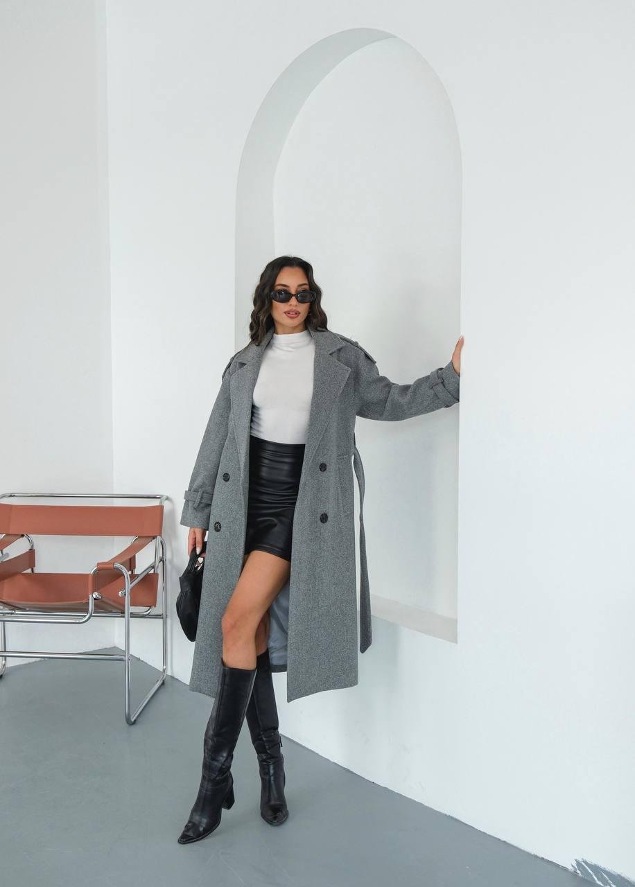 PREMİUM KALİTE OVERSİZE KALIP KAŞE KABAN GRİ