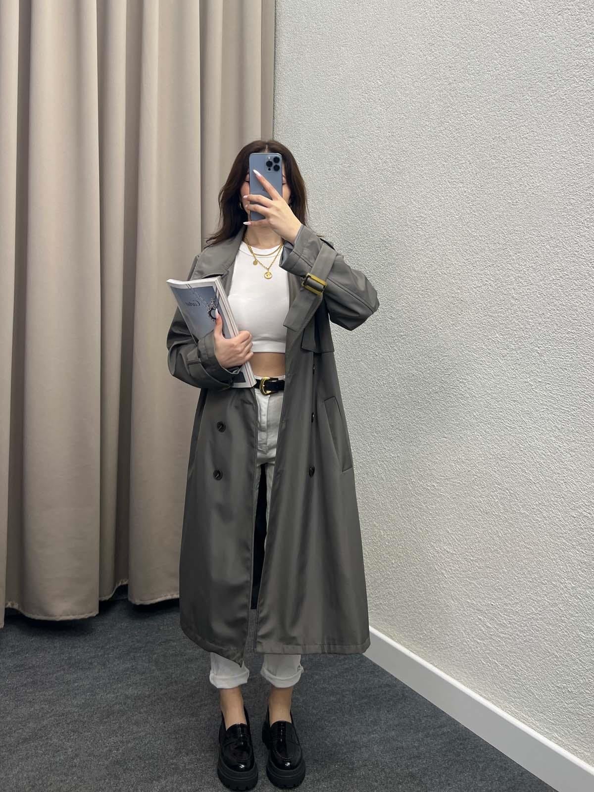 Primavera Gri Premium Trençkot