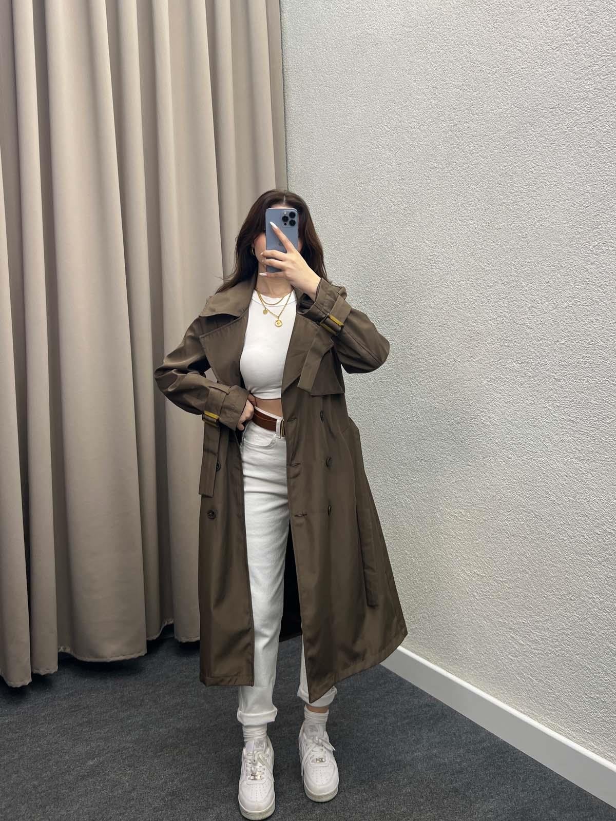 Primavera Kahve Premium Trençkot