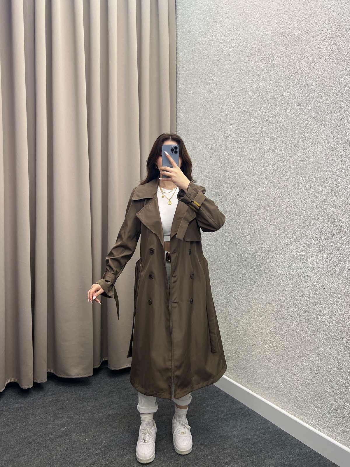 Primavera Kahve Premium Trençkot