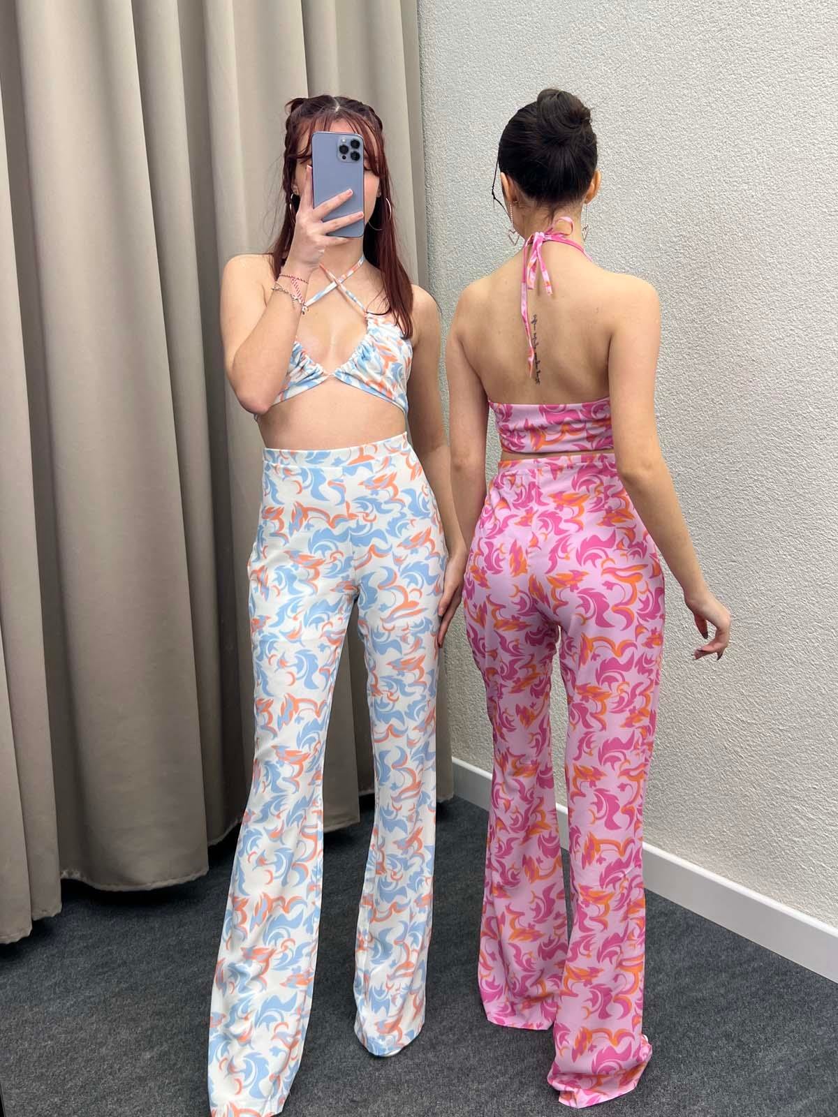 Retro Lila İkili Takım