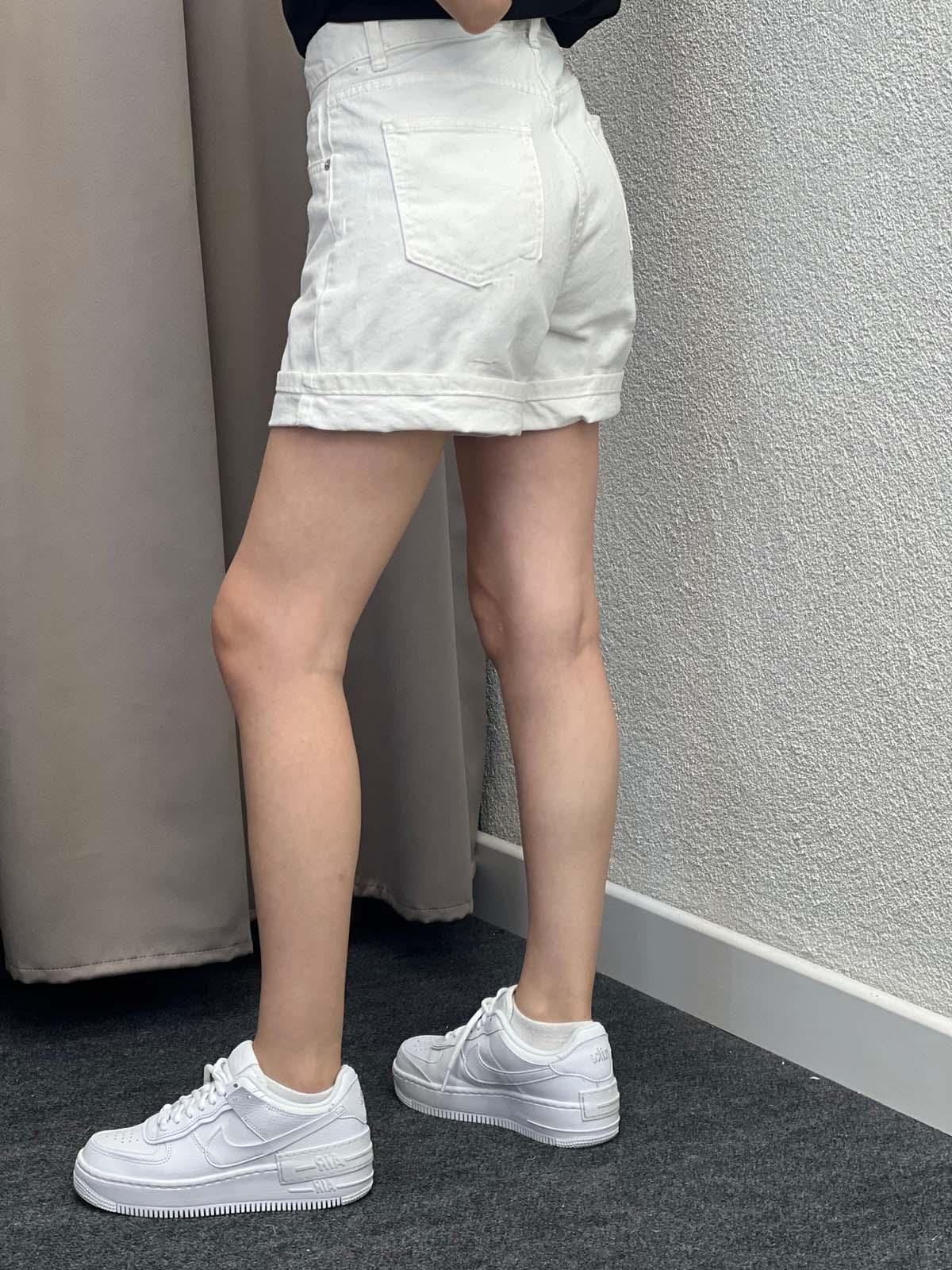 Rise Beyaz Bermuda Şort