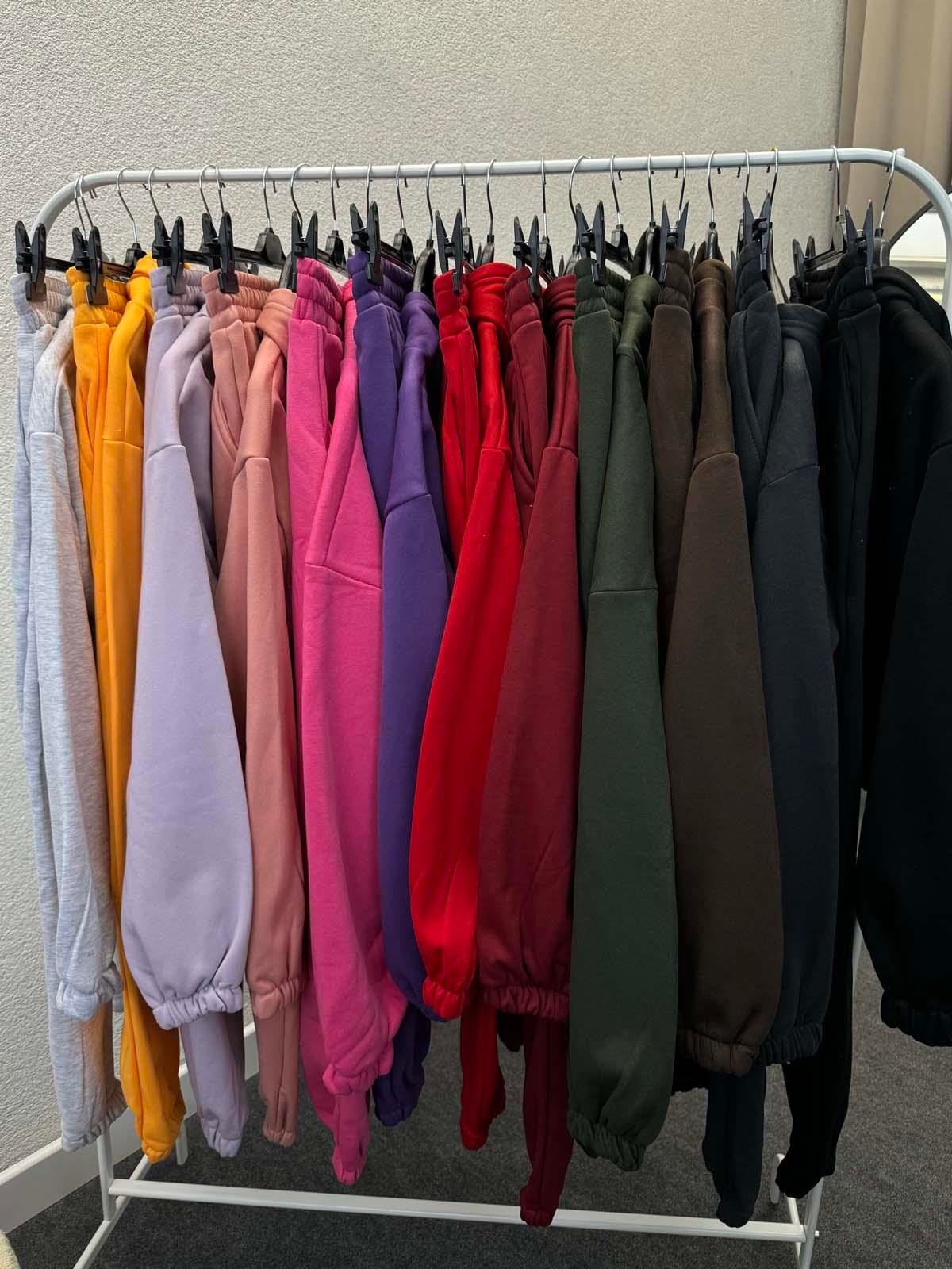 Rojo Üç İplik Şardonlu Siyah Eşofman Takımı