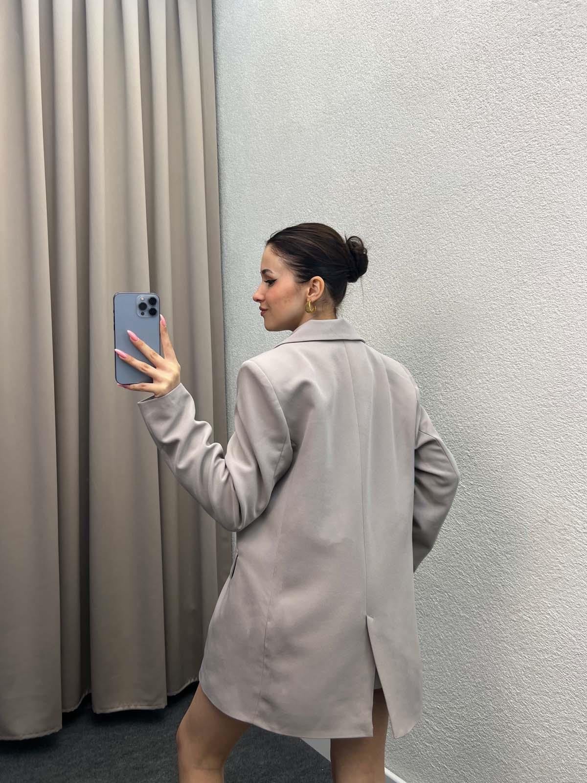 Rosto Gri Blazer Ceket