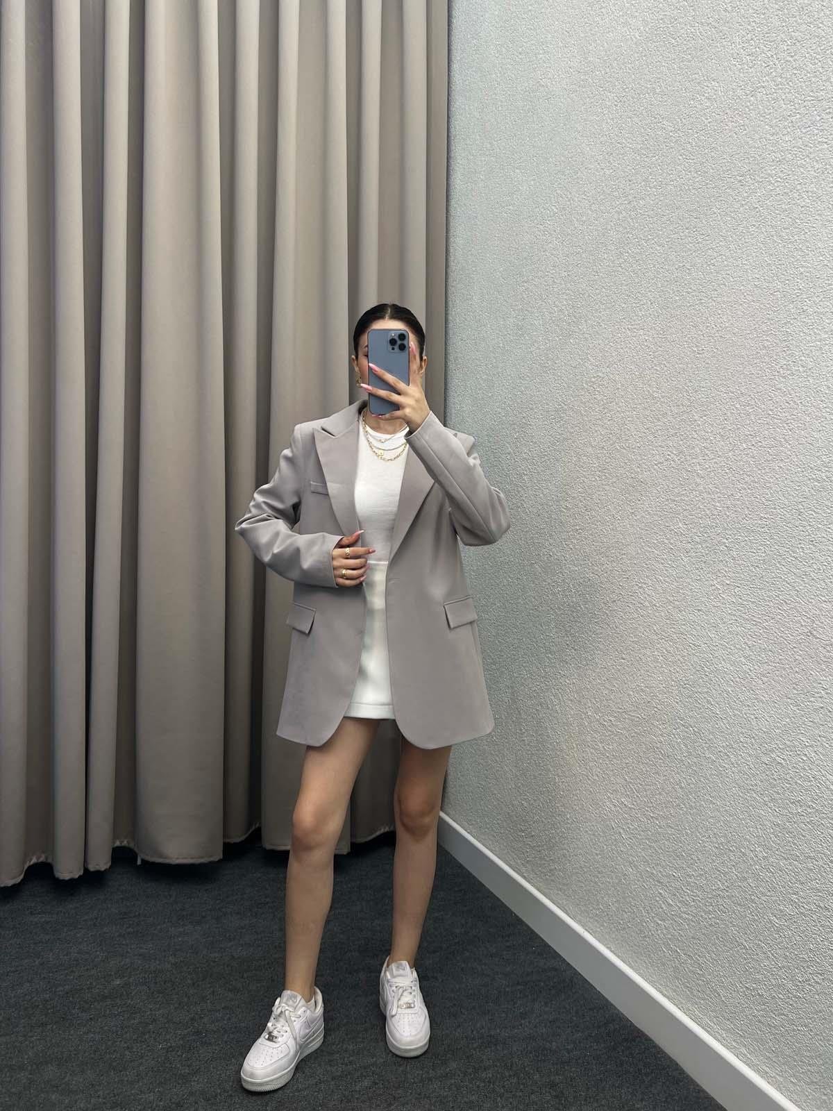 Rosto Gri Blazer Ceket