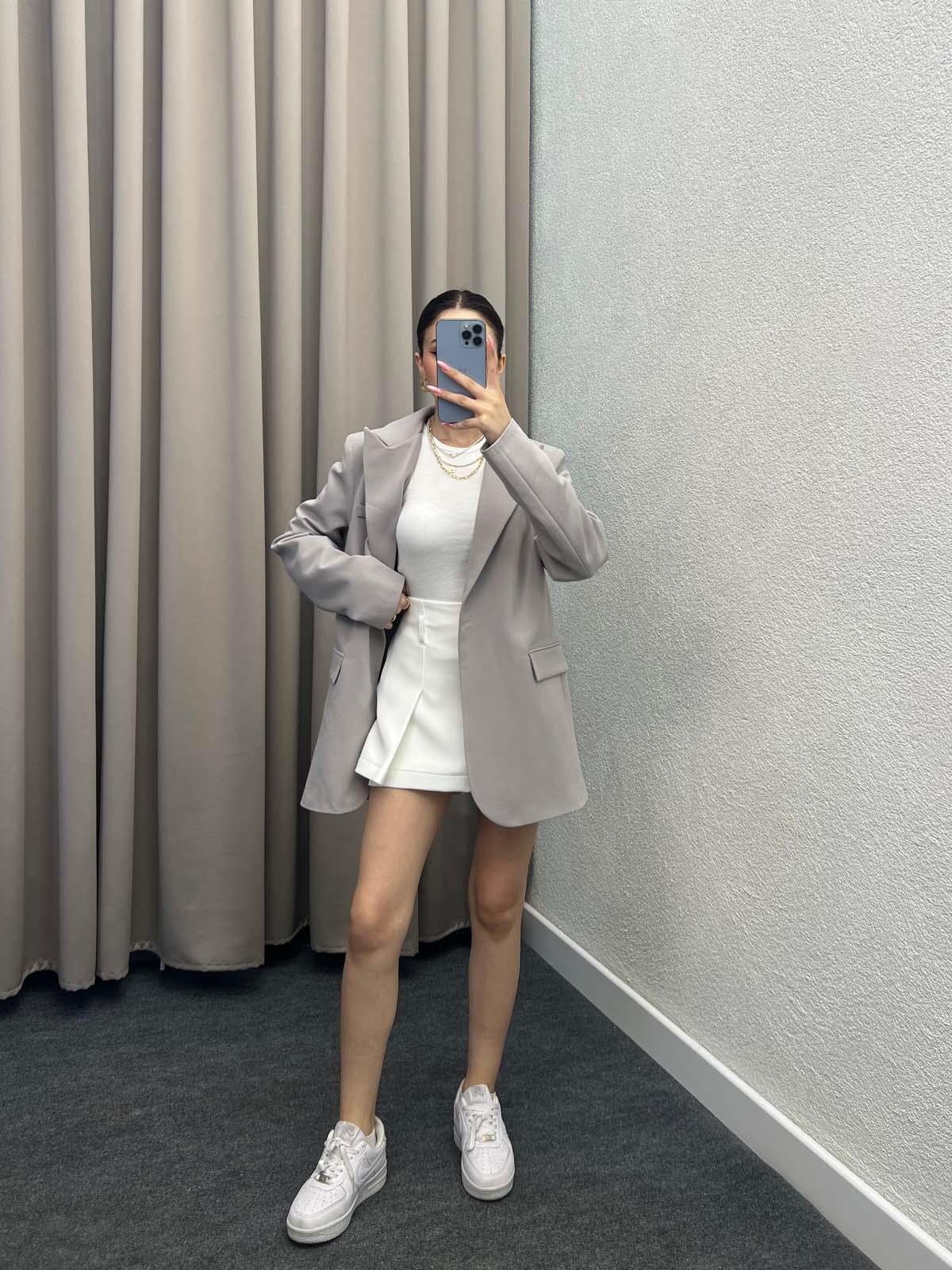 Rosto Gri Blazer Ceket